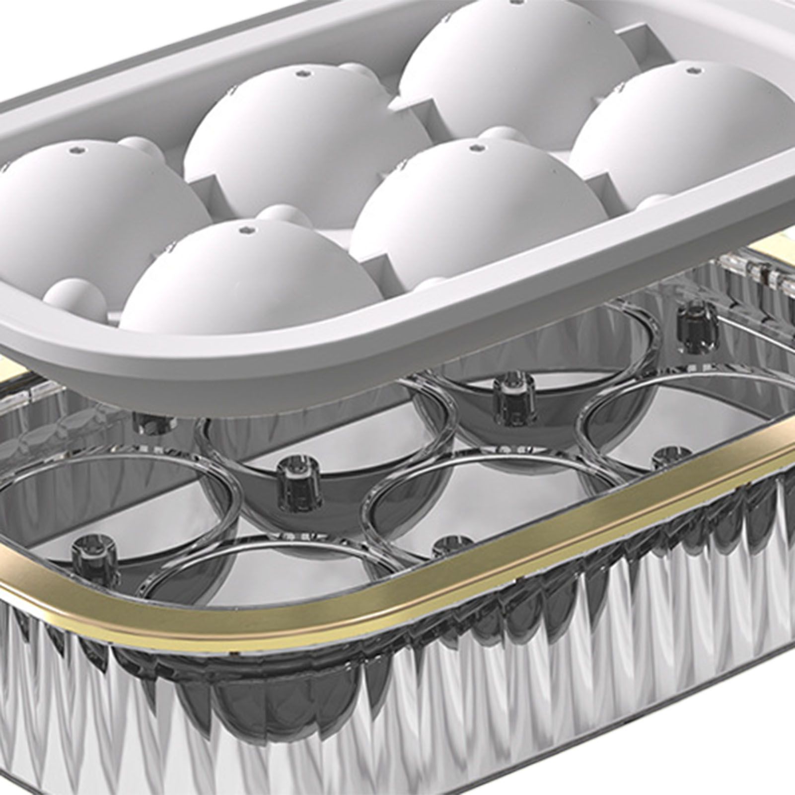 Ice Ball Maker Round Ice Cube Mold Tray for Home Bar Cocktails Bourbon Whiskey view 8