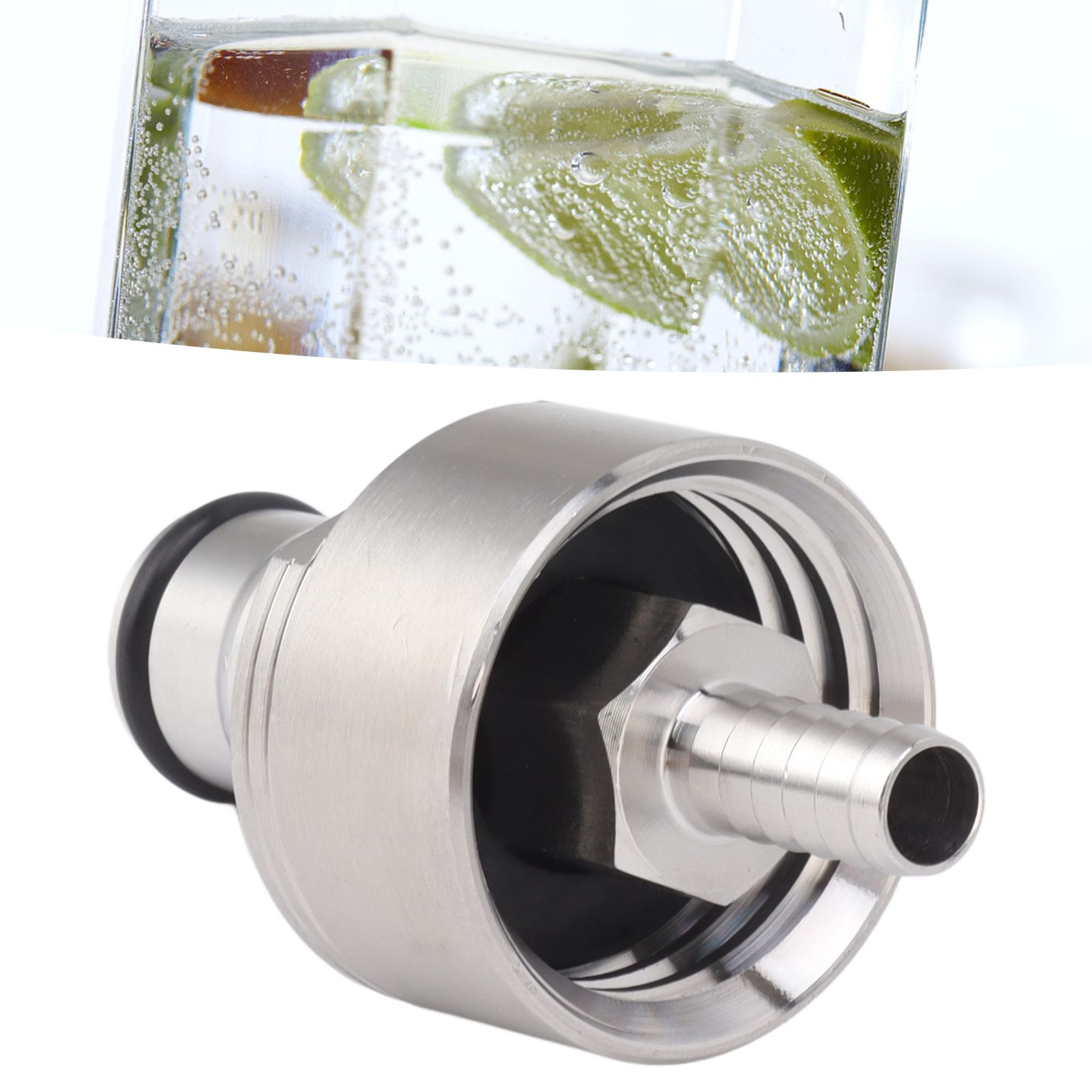 2PCS Stainless Steel Carbonation Cap Forced Carbonation PET Bottle Filling CO2 view 12