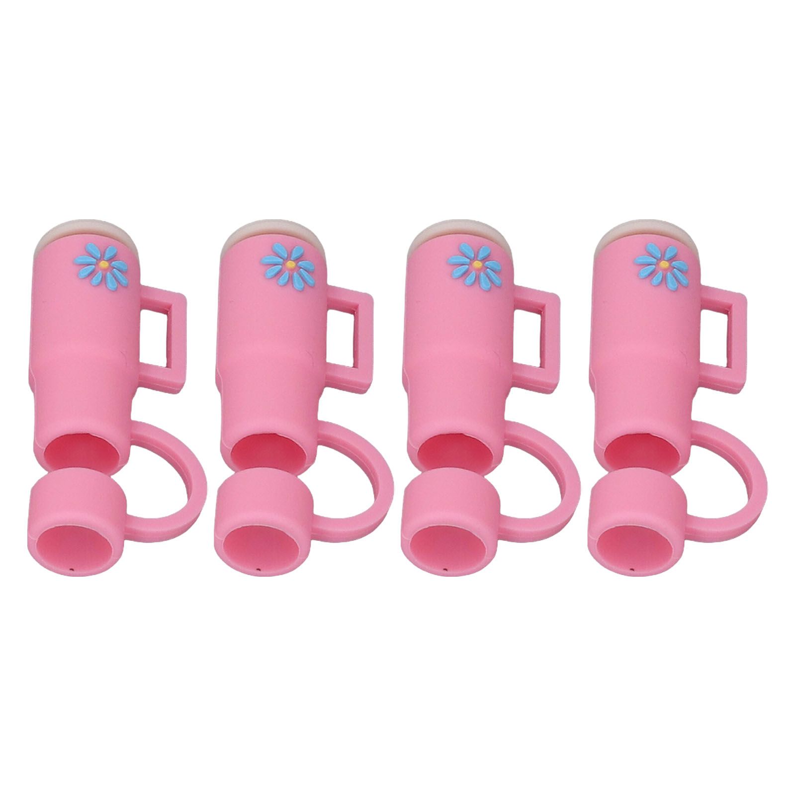 Straw Covers Dustproof Decorative Splash Proof Odorless Reusable Straw Toppers view 2