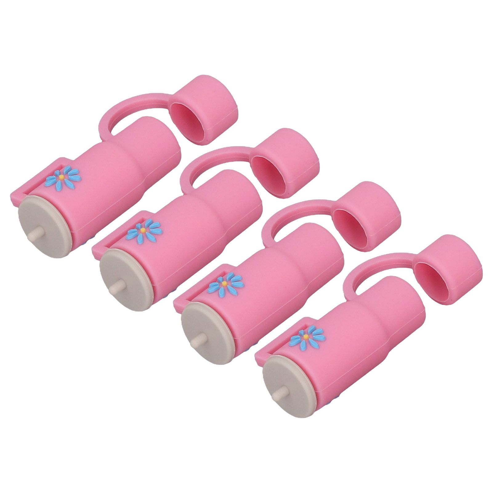 Straw Covers Dustproof Decorative Splash Proof Odorless Reusable Straw Toppers view 7