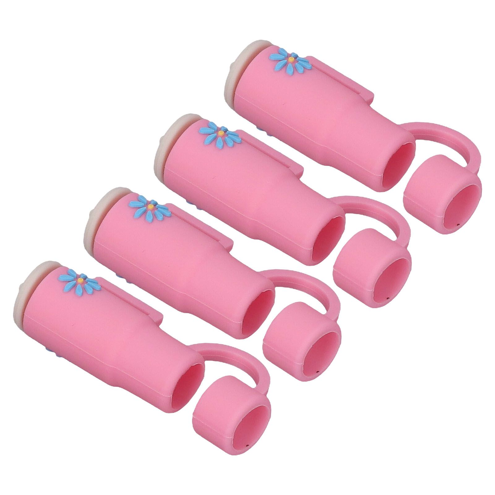 Straw Covers Dustproof Decorative Splash Proof Odorless Reusable Straw Toppers view 9