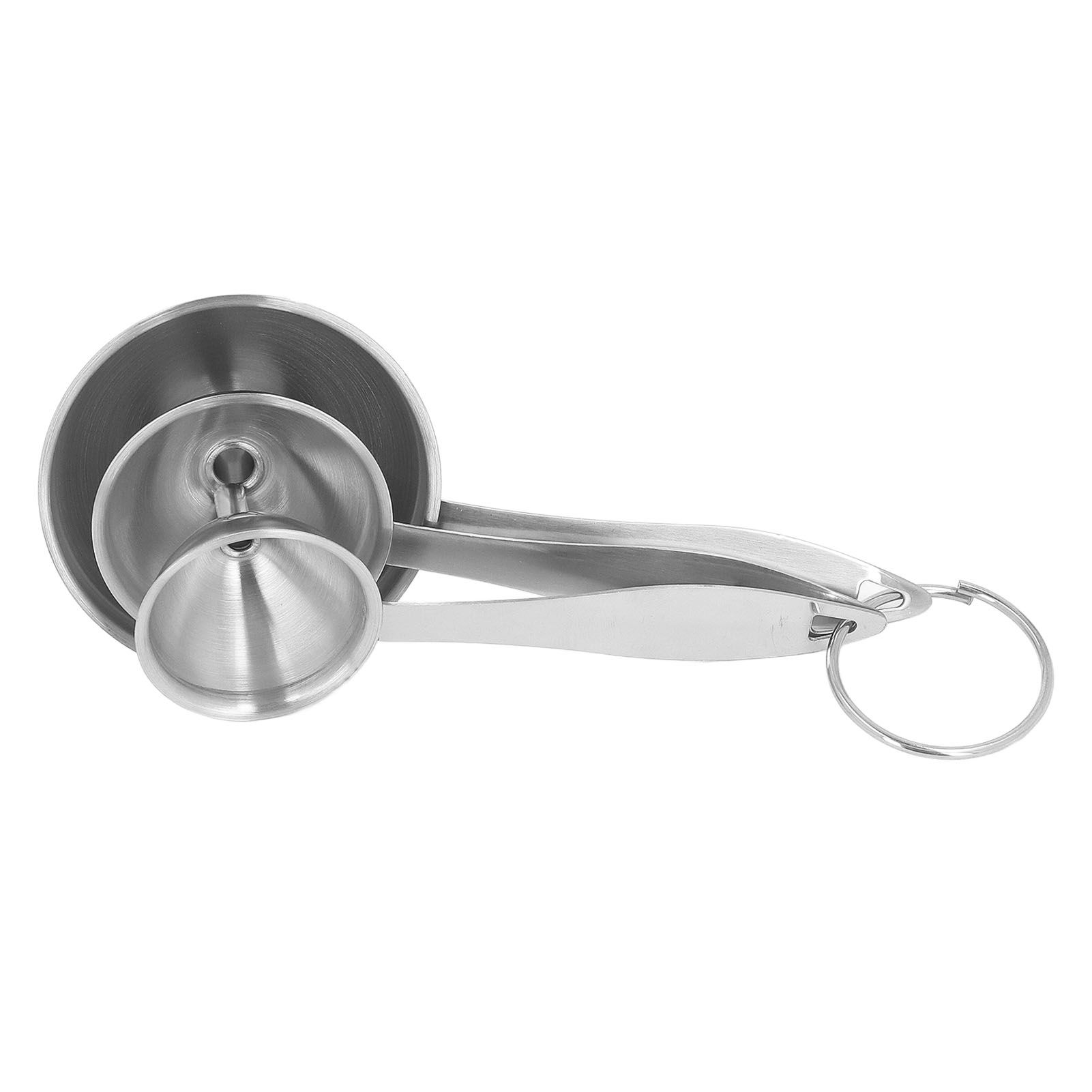 3PCS Small Funnels Stainless Steel Multifunctional Mini Filling Funnel Kit for view 6