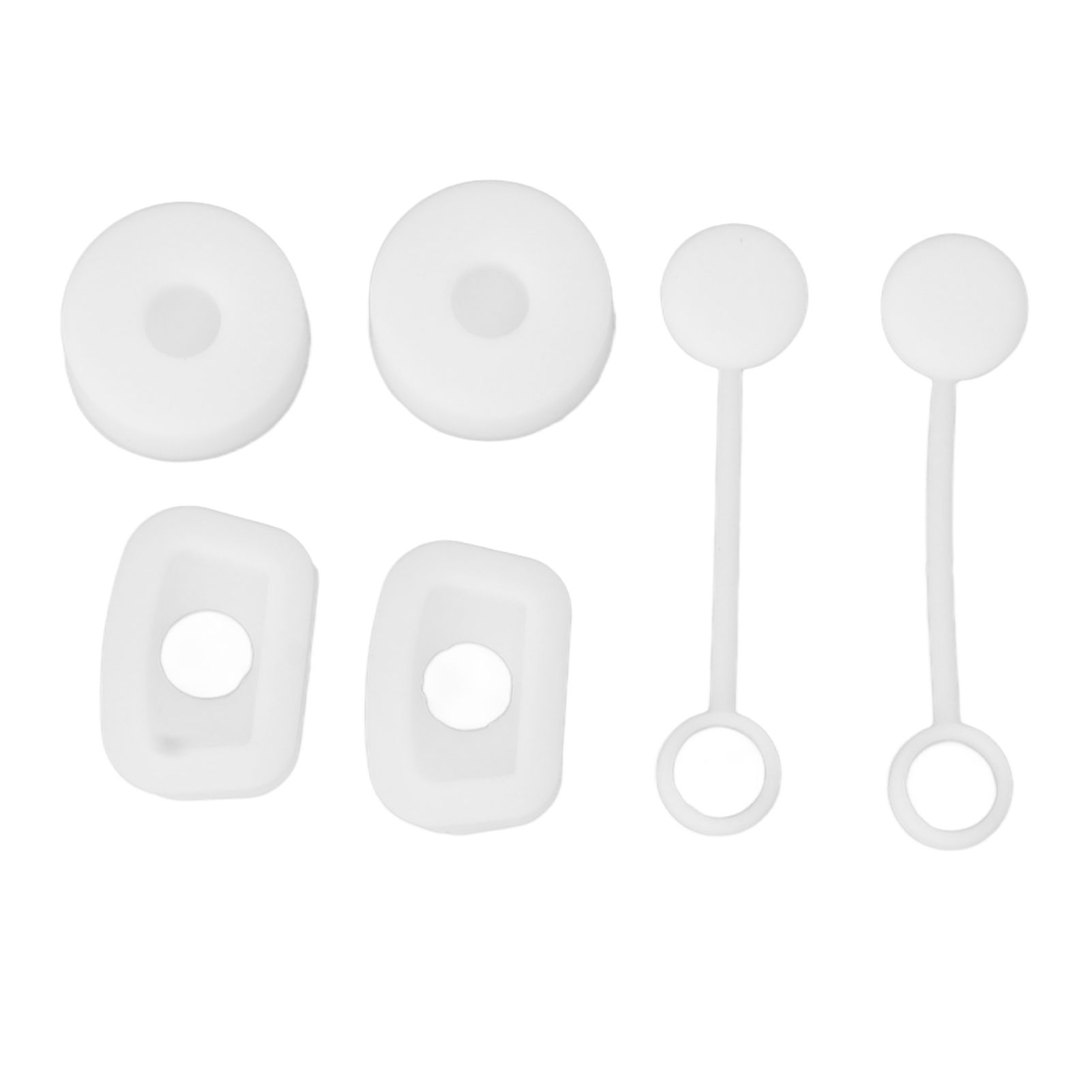 6PCS Cup Straw Stopper Sealed Reusable Straw Cover Cap Square Round Spill