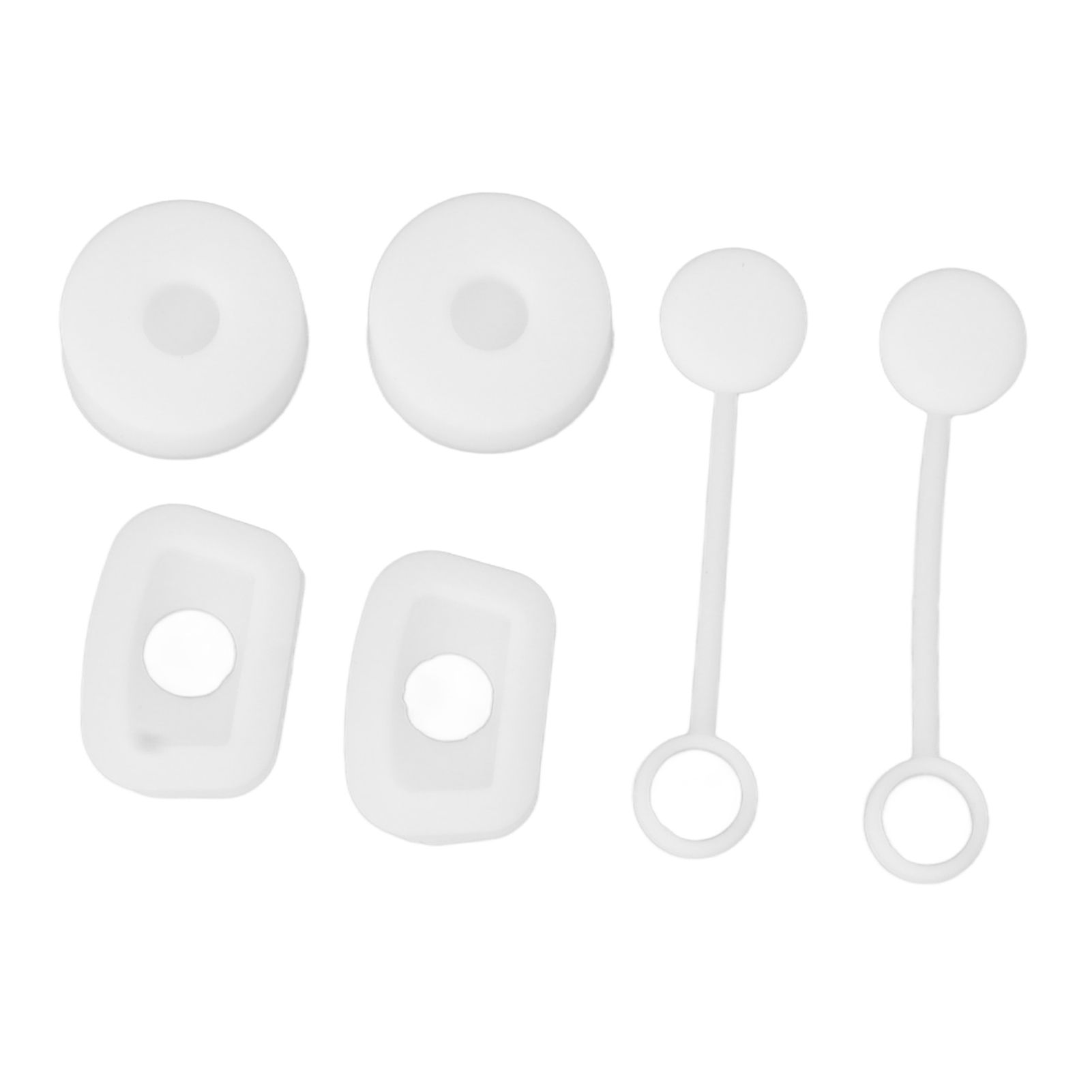 6PCS Cup Straw Stopper Sealed Reusable Straw Cover Cap Square Round Spill view 3