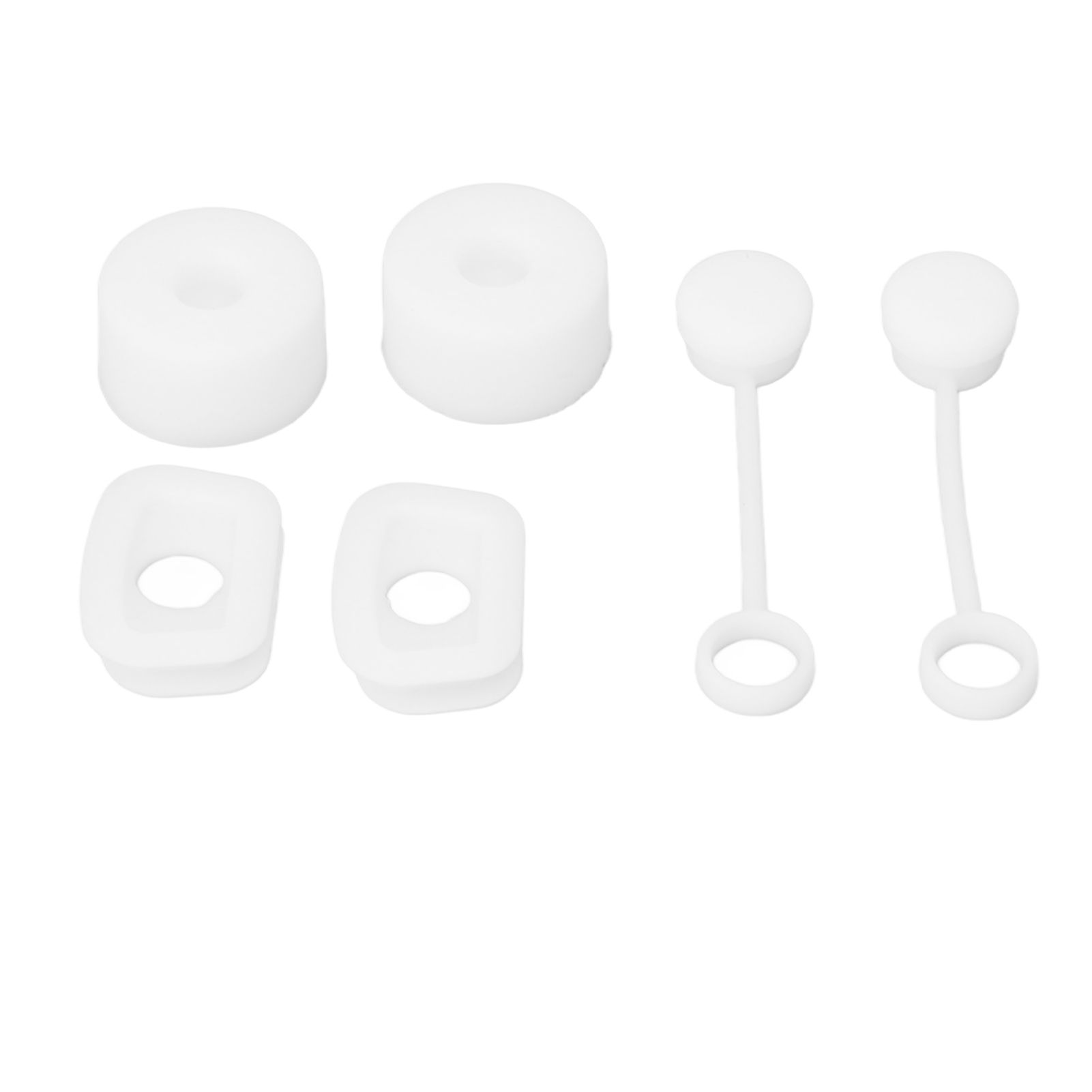 6PCS Cup Straw Stopper Sealed Reusable Straw Cover Cap Square Round Spill view 5