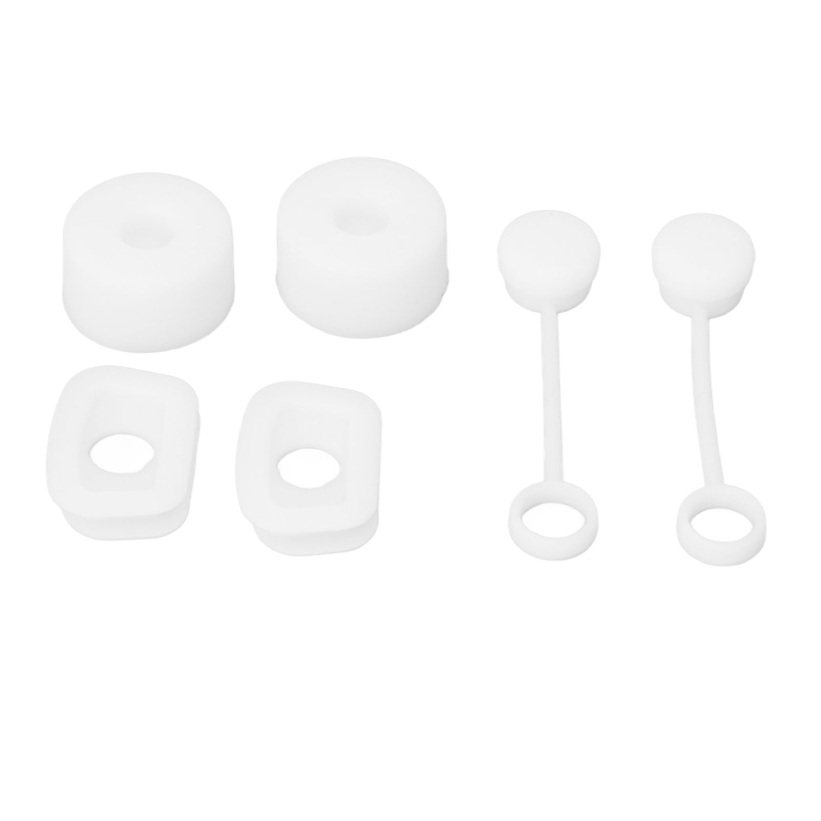 6PCS Cup Straw Stopper Sealed Reusable Straw Cover Cap Square Round Spill view 6