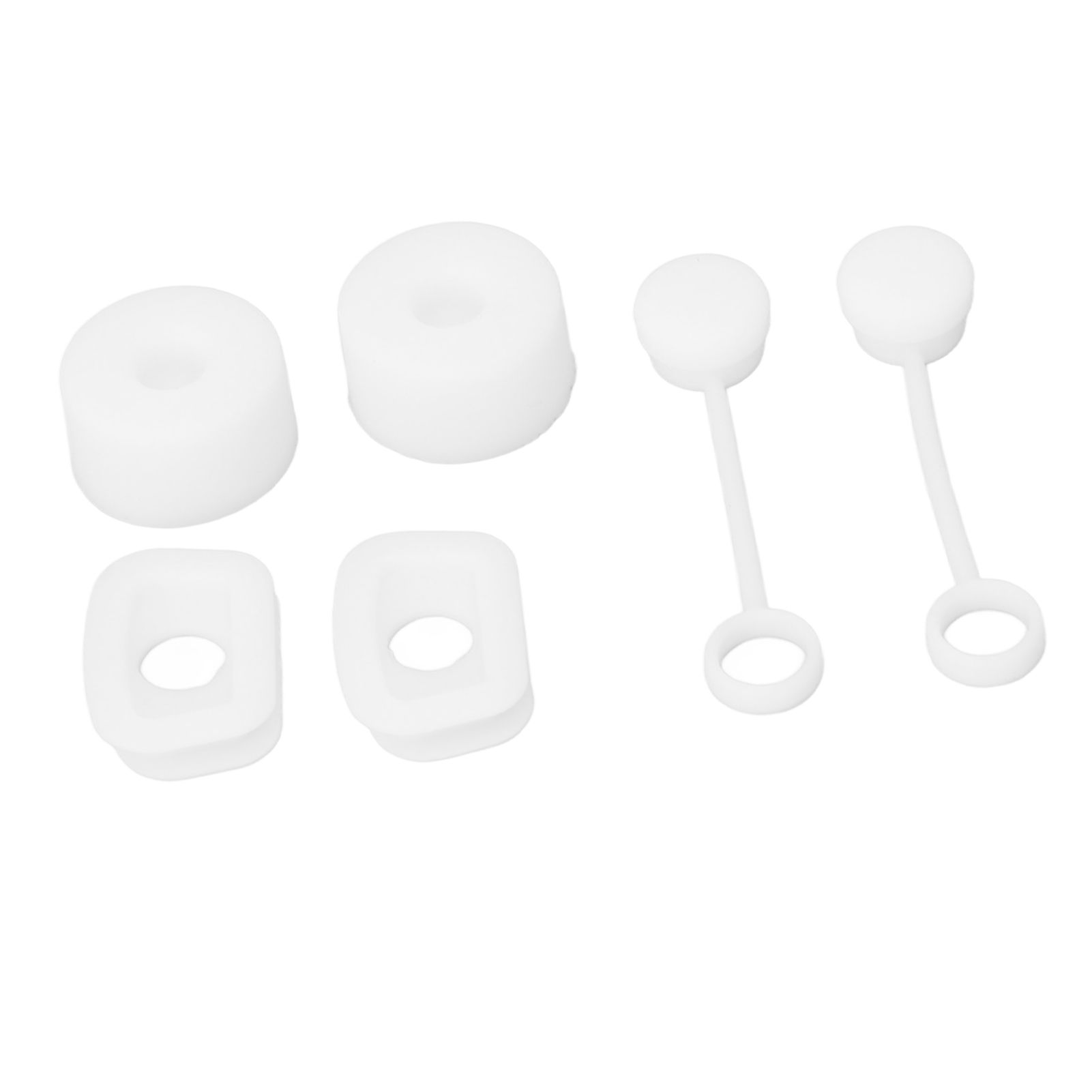 6PCS Cup Straw Stopper Sealed Reusable Straw Cover Cap Square Round Spill view 7