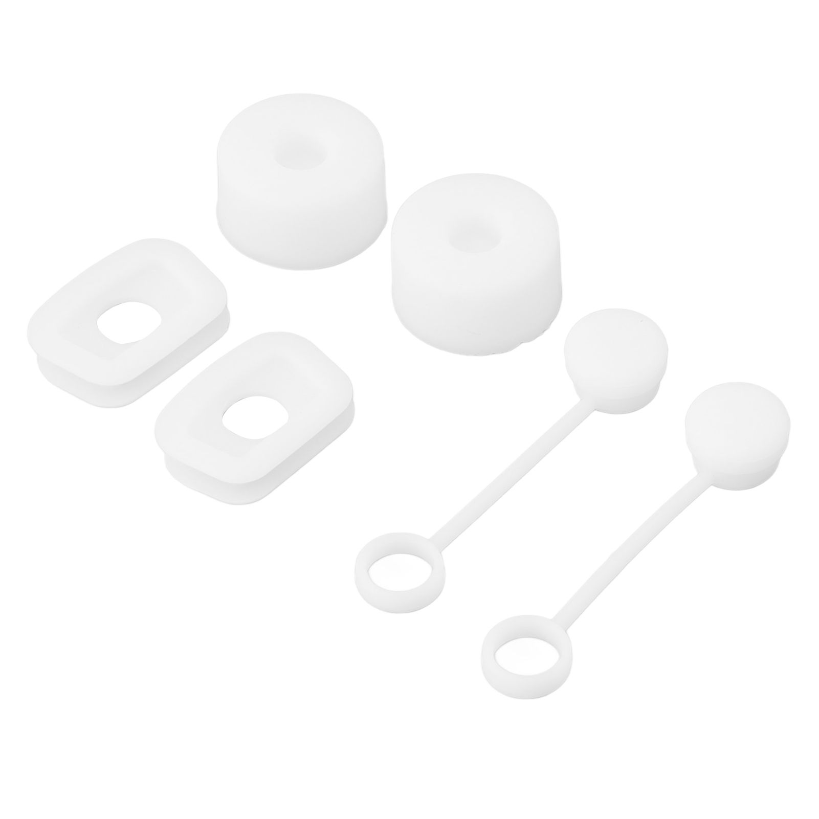 6PCS Cup Straw Stopper Sealed Reusable Straw Cover Cap Square Round Spill view 9