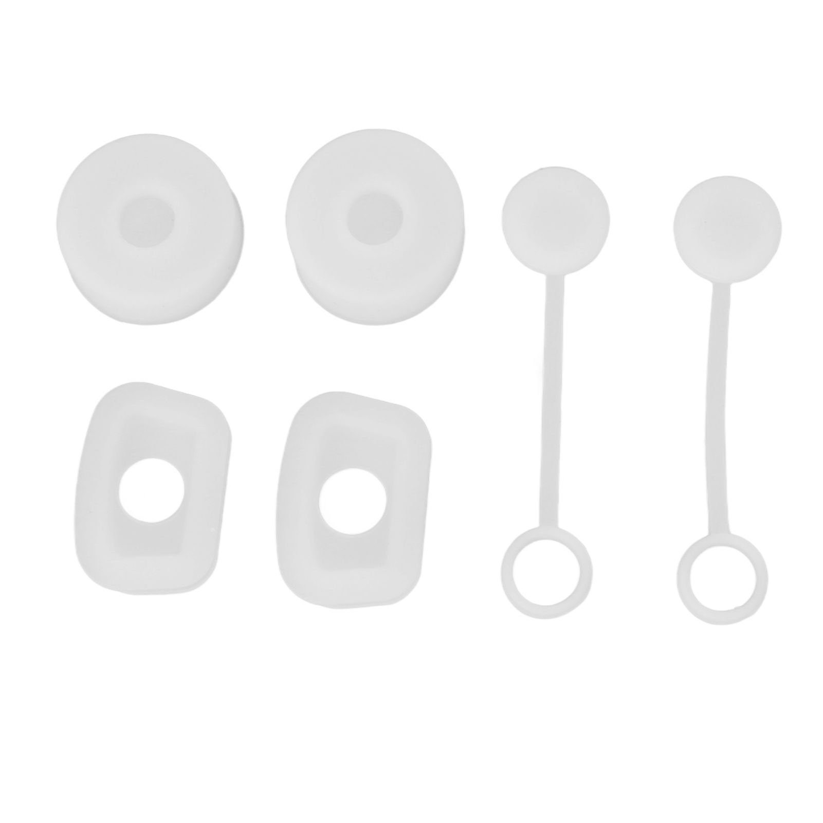 6PCS Cup Straw Stopper Sealed Reusable Straw Cover Cap Square Round Spill