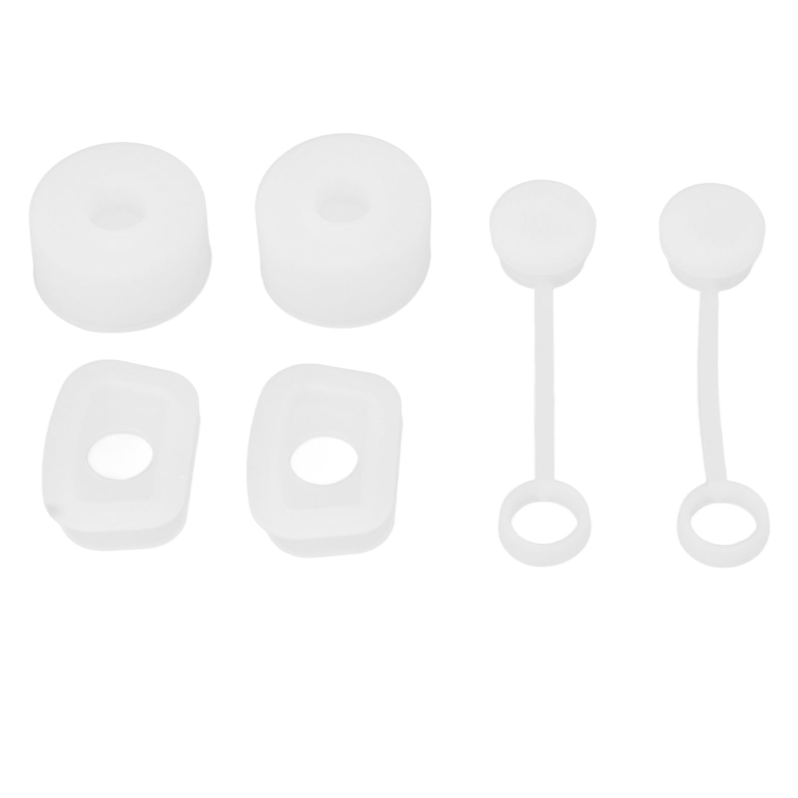 6PCS Cup Straw Stopper Sealed Reusable Straw Cover Cap Square Round Spill view 5