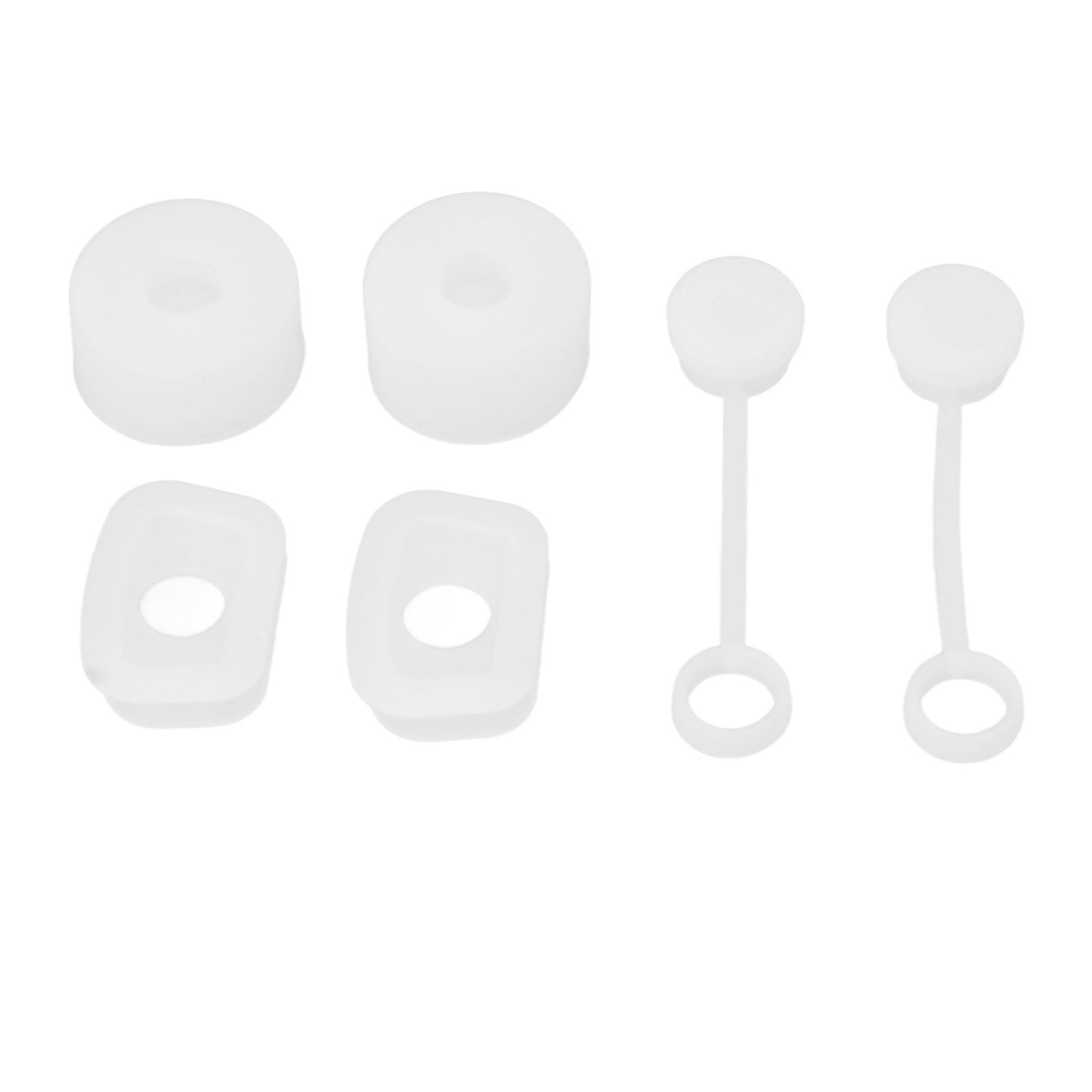 6PCS Cup Straw Stopper Sealed Reusable Straw Cover Cap Square Round Spill view 6