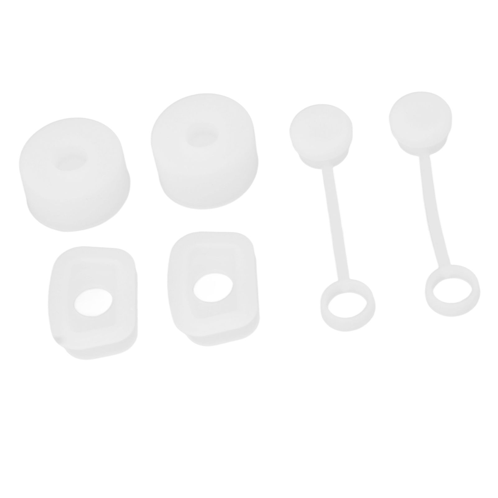 6PCS Cup Straw Stopper Sealed Reusable Straw Cover Cap Square Round Spill view 7