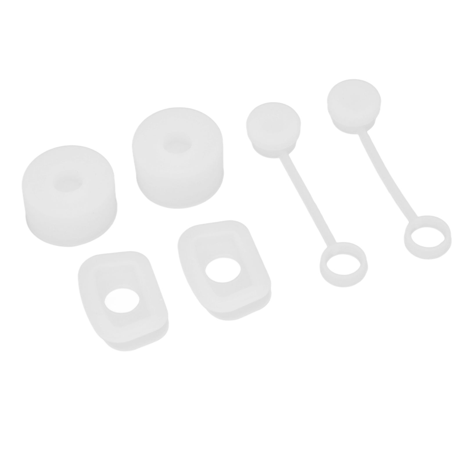 6PCS Cup Straw Stopper Sealed Reusable Straw Cover Cap Square Round Spill view 8