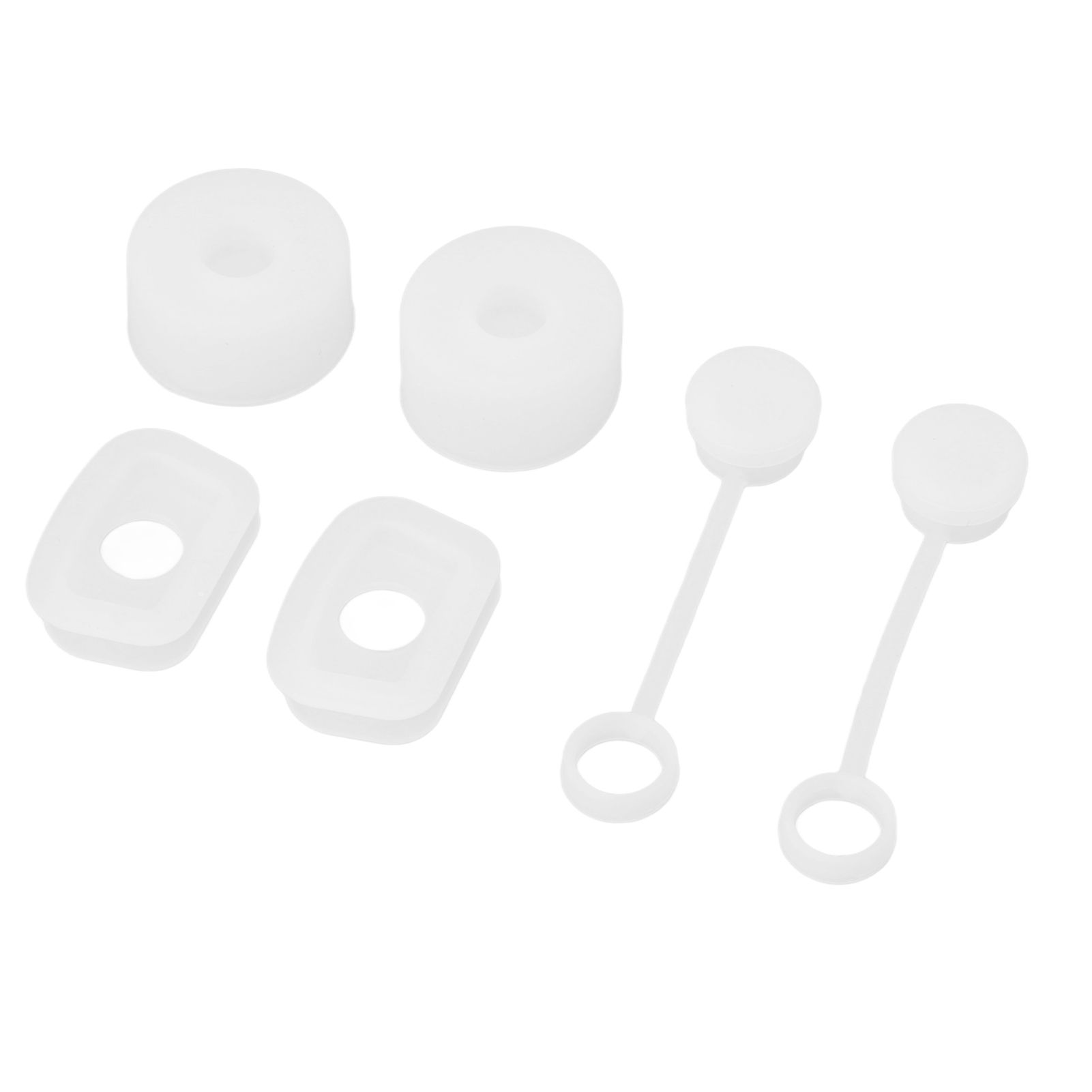 6PCS Cup Straw Stopper Sealed Reusable Straw Cover Cap Square Round Spill view 9