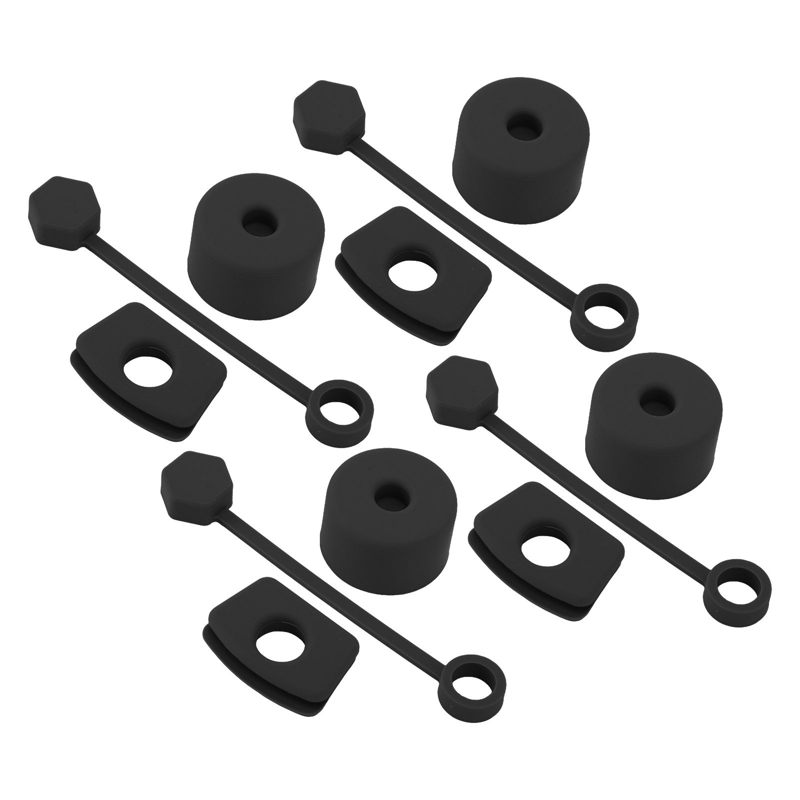 4 Set Silicone Spill Proof Stopper Set Tumbler Accessories Including Straw view 3