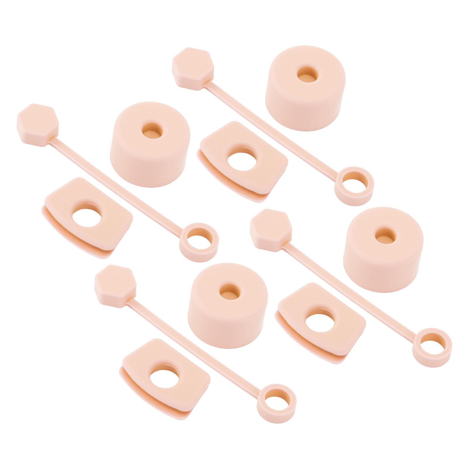 4 Set Silicone Spill Proof Stopper Set Tumbler Accessories Including Straw view 3