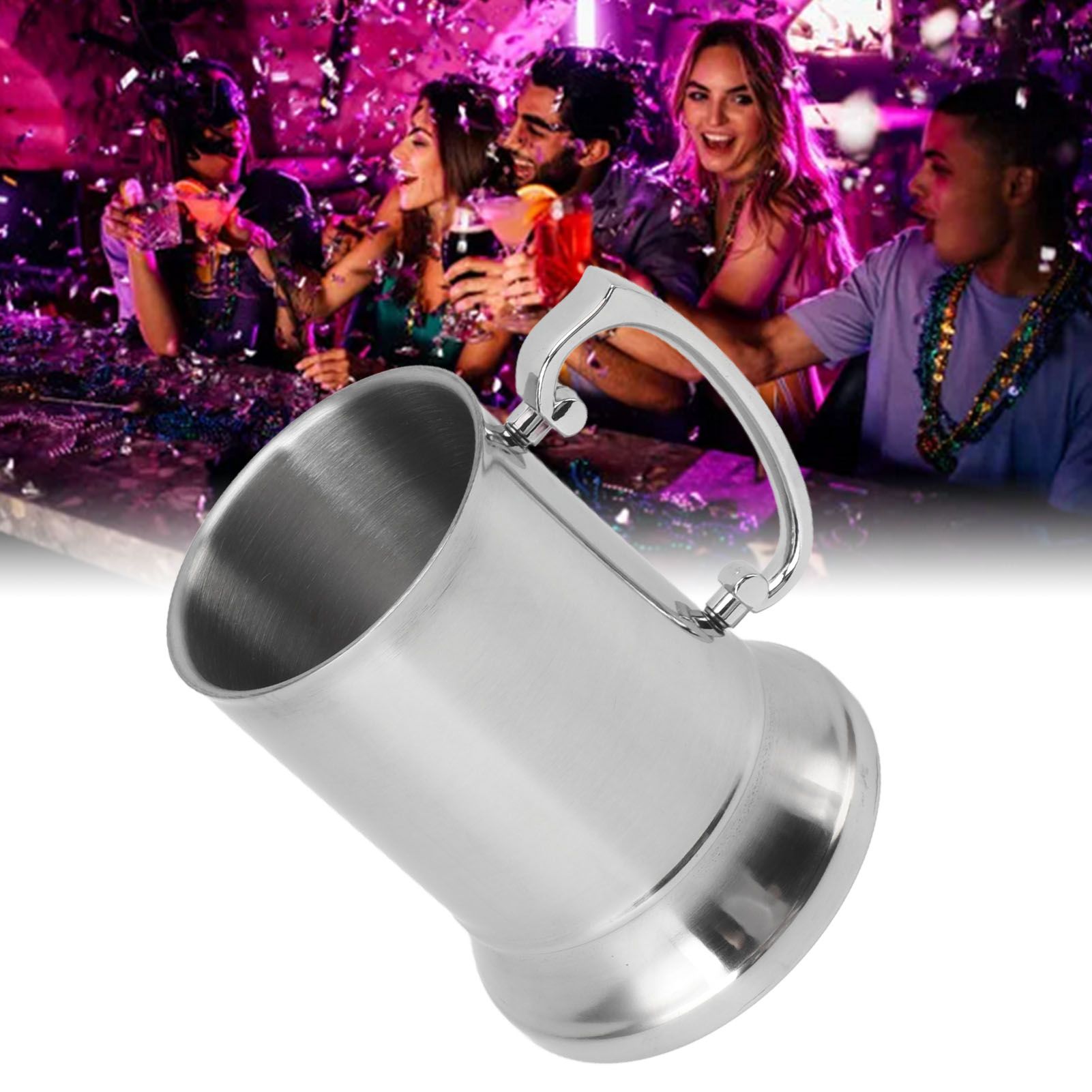 Stainless Steel Beer Mug Anti Slip High Temperature Resistant Modern Beer Cup view 12
