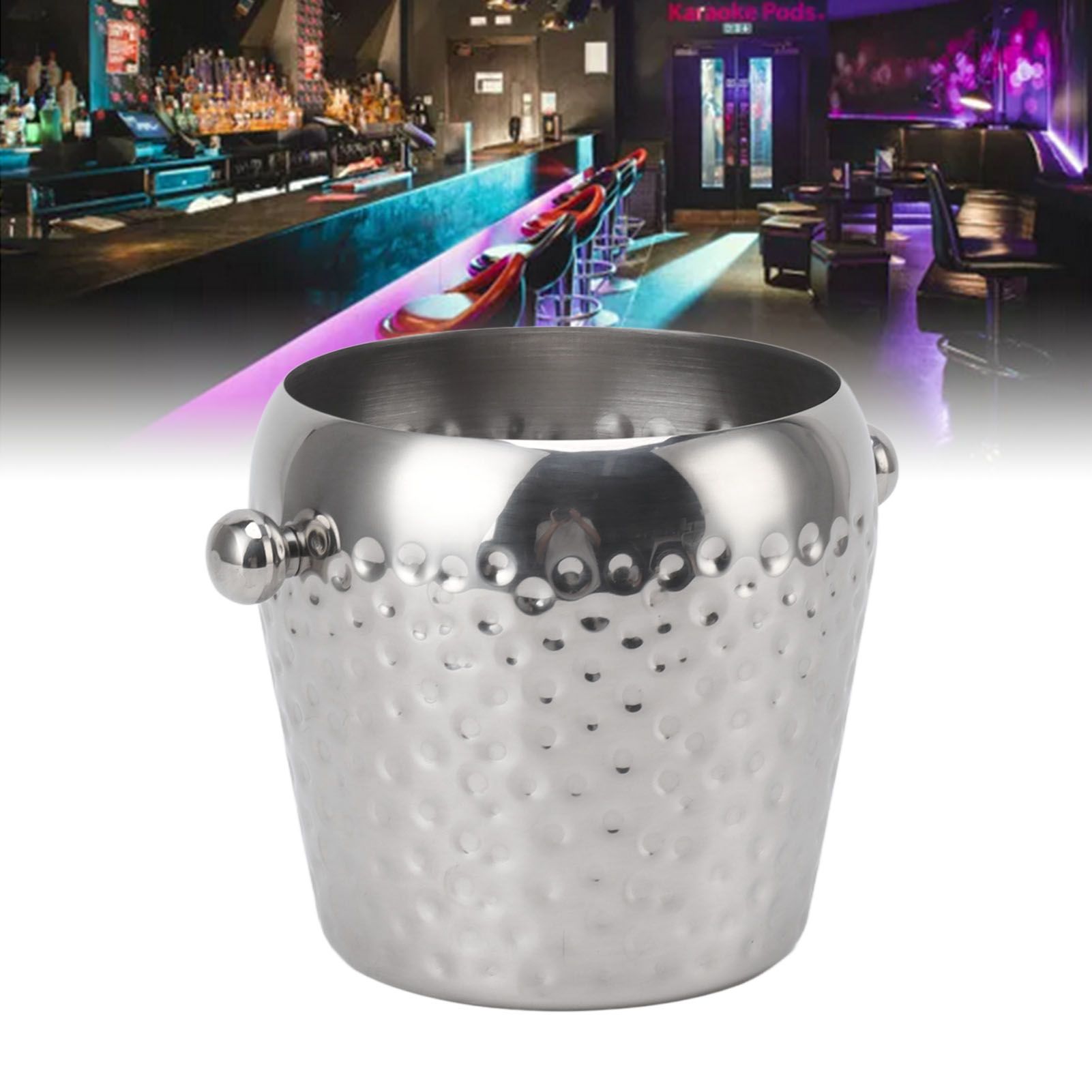 Ice Bucket Stainless Steel Mini Insulated Frozen Container for Bar Wine view 12