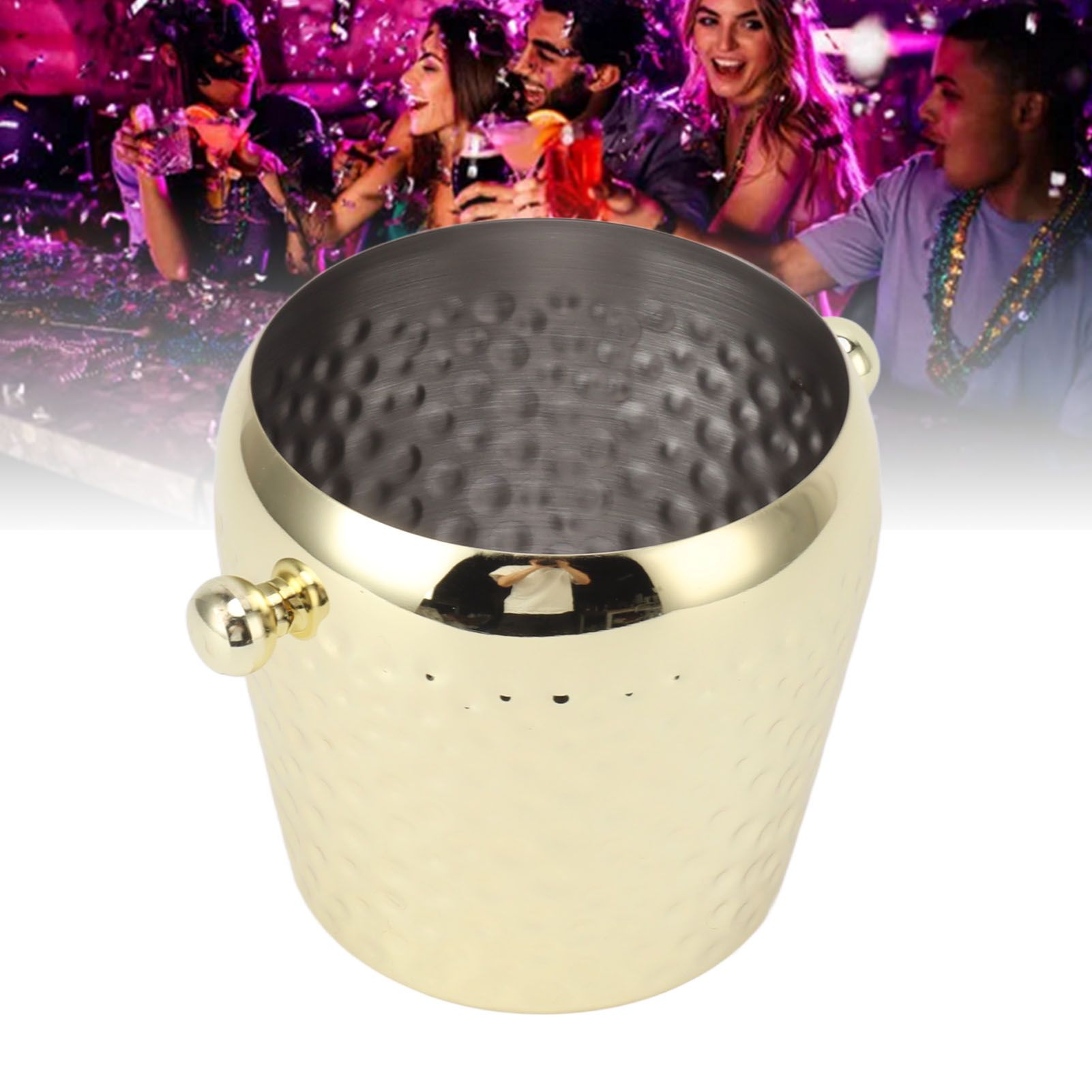 Ice Bucket Stainless Steel Mini Insulated Frozen Container for Bar Wine view 11
