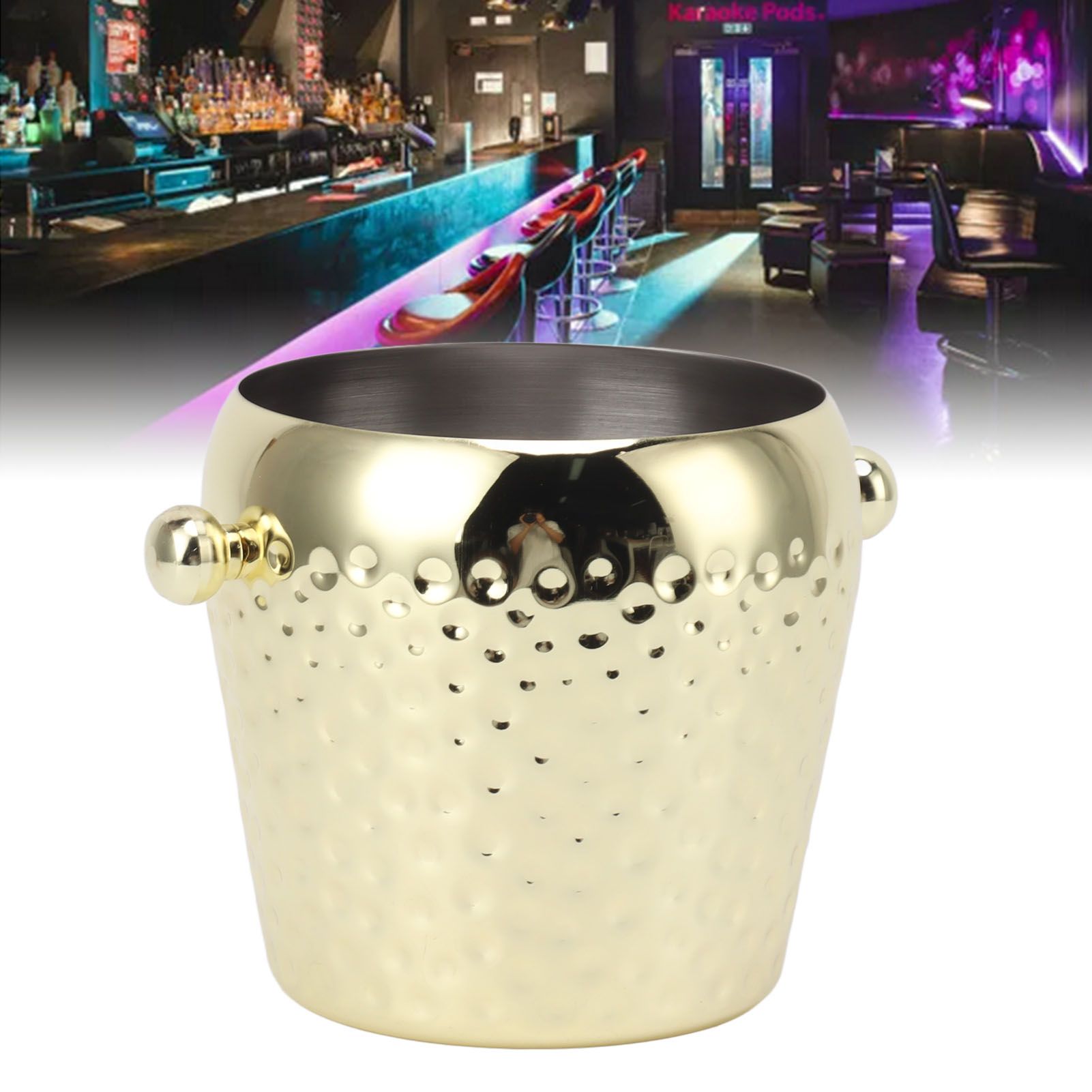 Ice Bucket Stainless Steel Mini Insulated Frozen Container for Bar Wine view 12