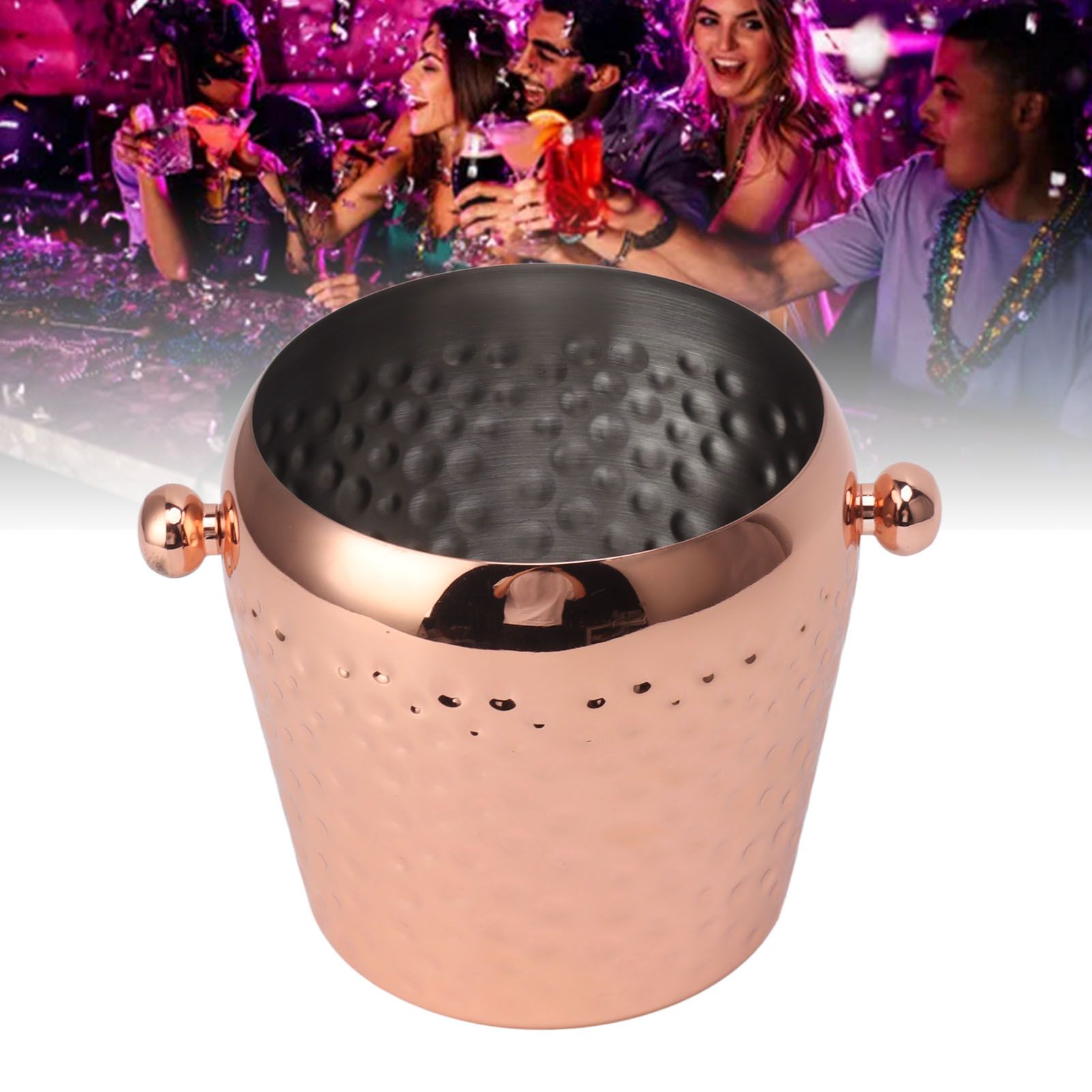 Ice Bucket Stainless Steel Mini Insulated Frozen Container for Bar Wine view 11