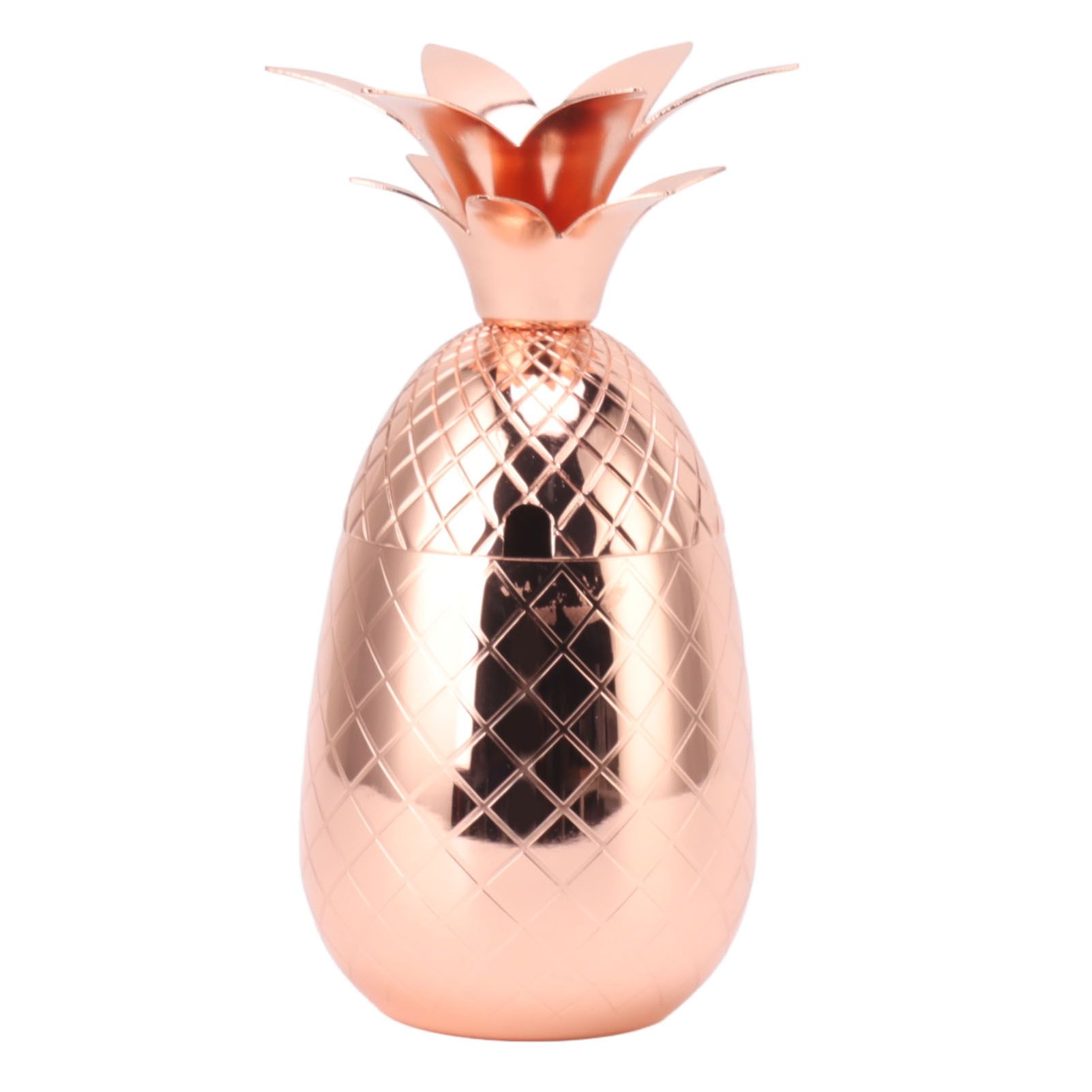 Cocktail Shaker Pineapple Shape Stainless Steel Polished Smooth Surface 500ml