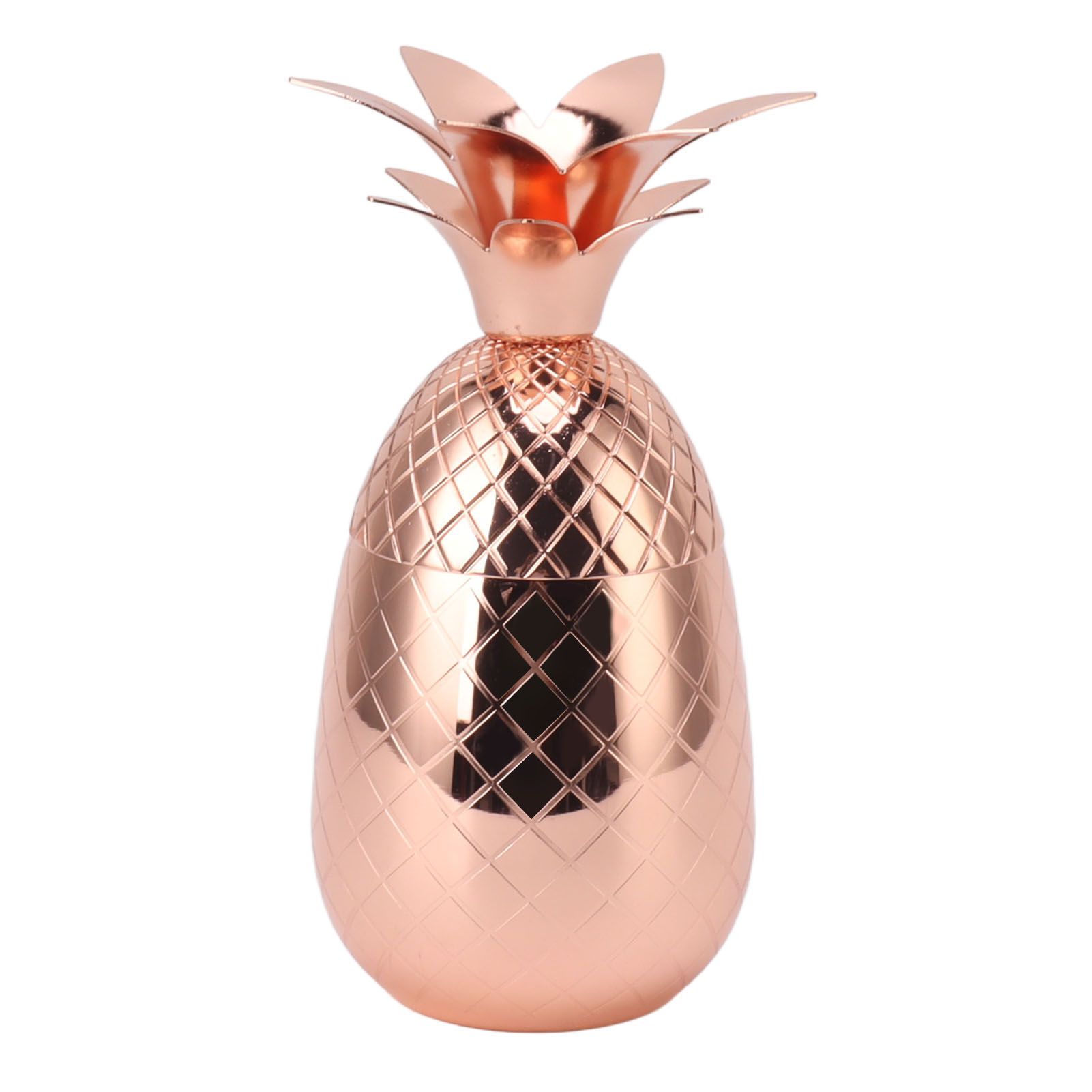 Cocktail Shaker Pineapple Shape Stainless Steel Polished Smooth Surface 500ml view 2