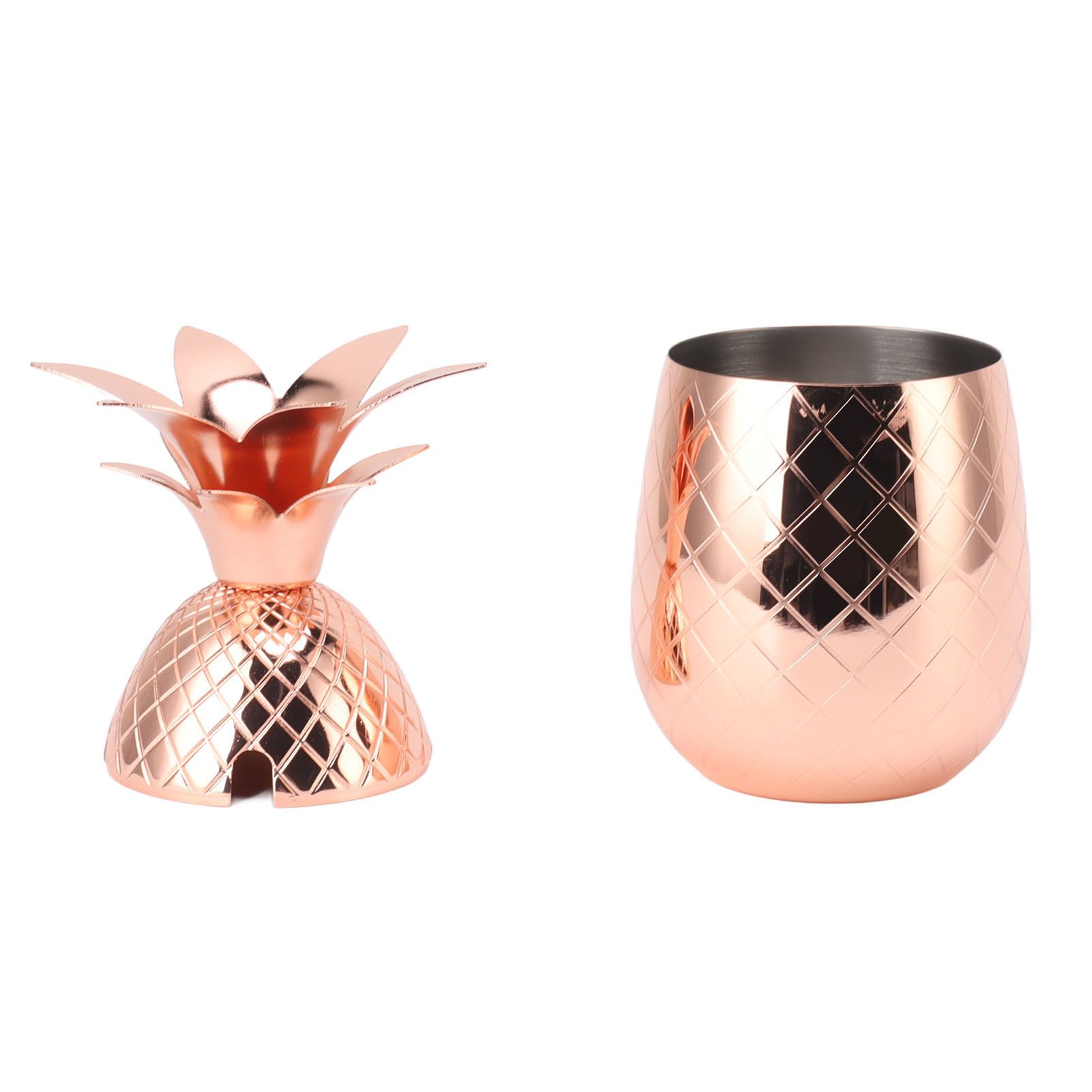 Cocktail Shaker Pineapple Shape Stainless Steel Polished Smooth Surface 500ml view 8