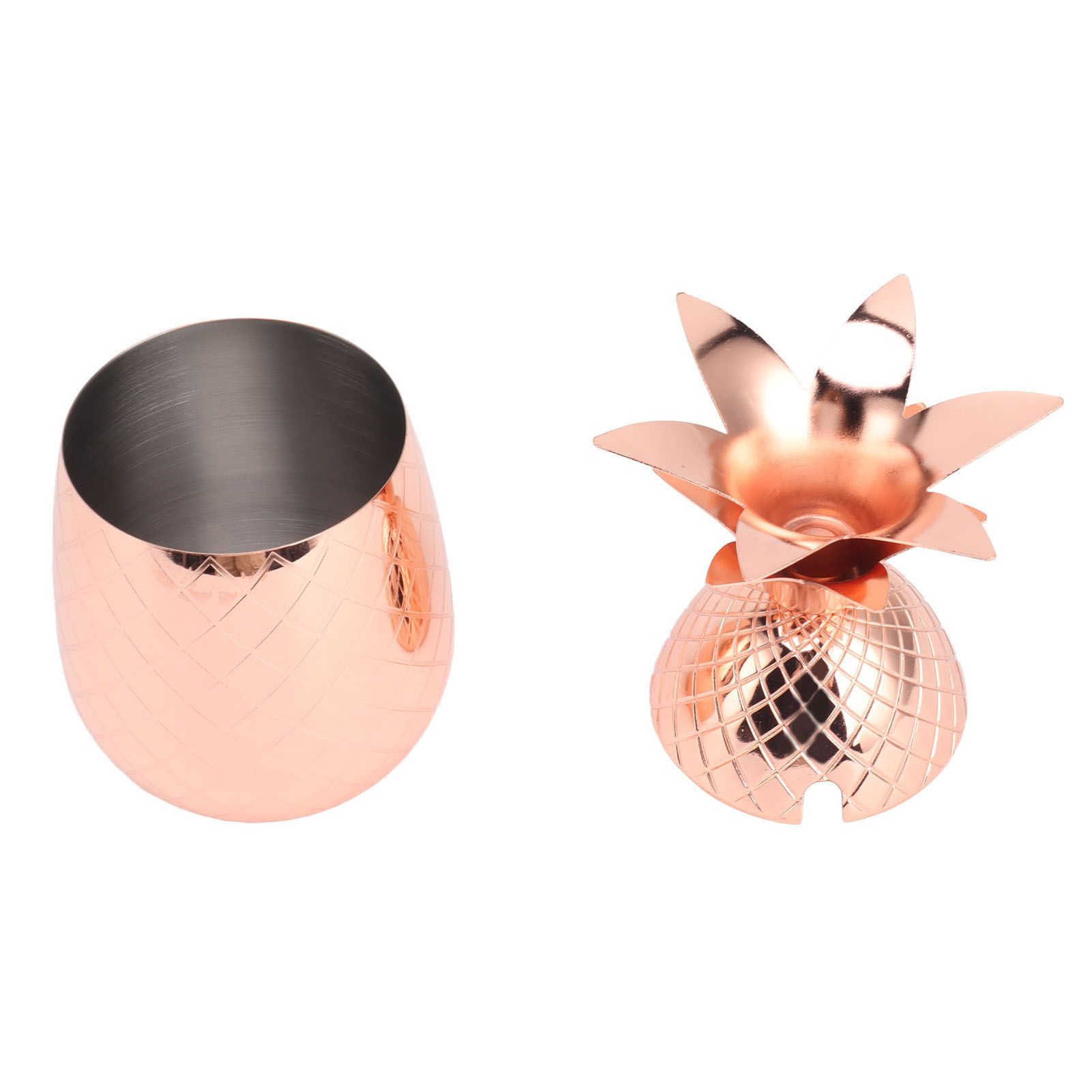 Cocktail Shaker Pineapple Shape Stainless Steel Polished Smooth Surface 500ml view 9