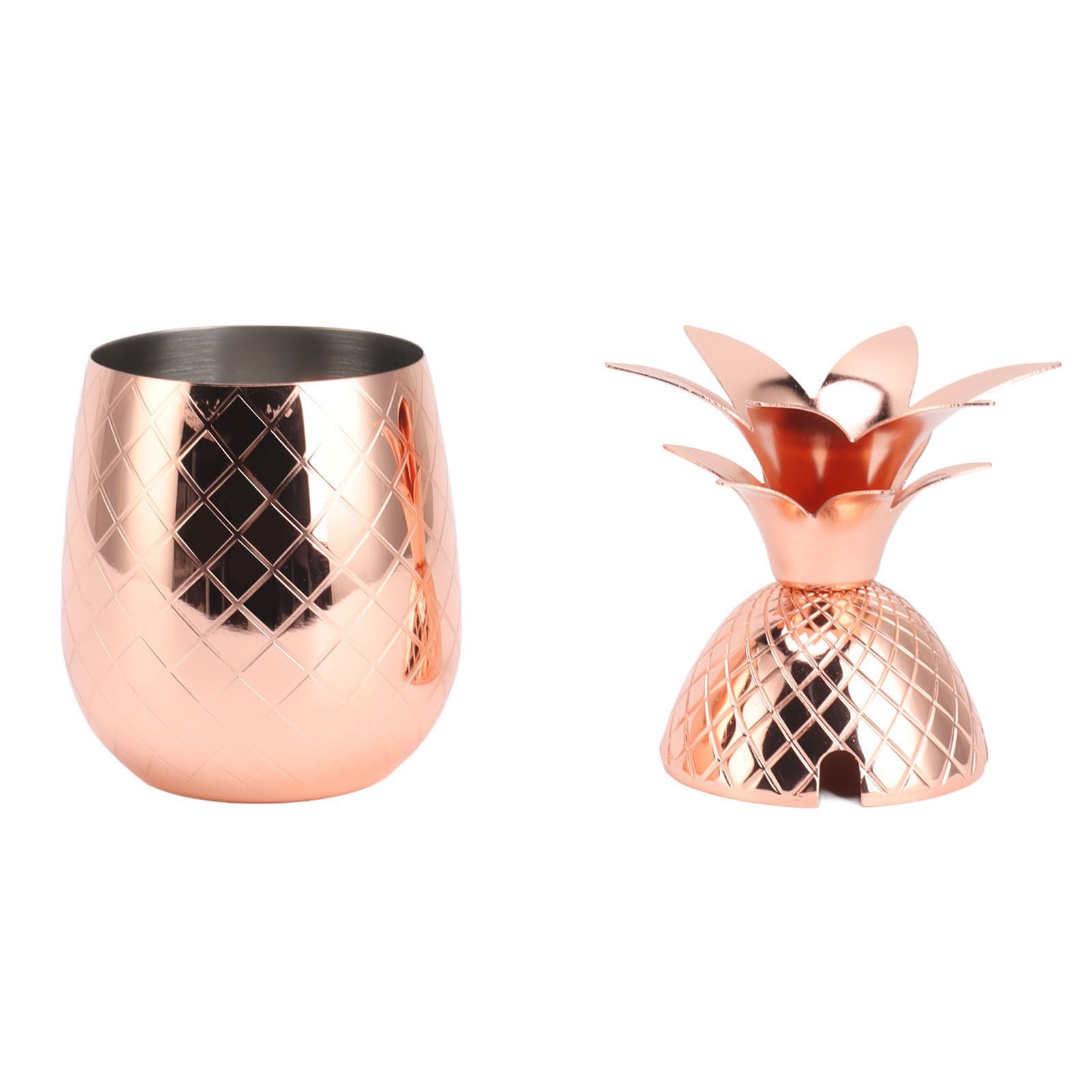 Cocktail Shaker Pineapple Shape Stainless Steel Polished Smooth Surface 500ml view 10