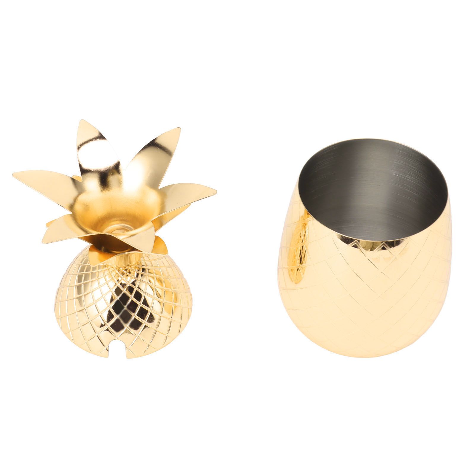 Cocktail Shaker Pineapple Shape Stainless Steel Polished Smooth Surface 500ml view 7