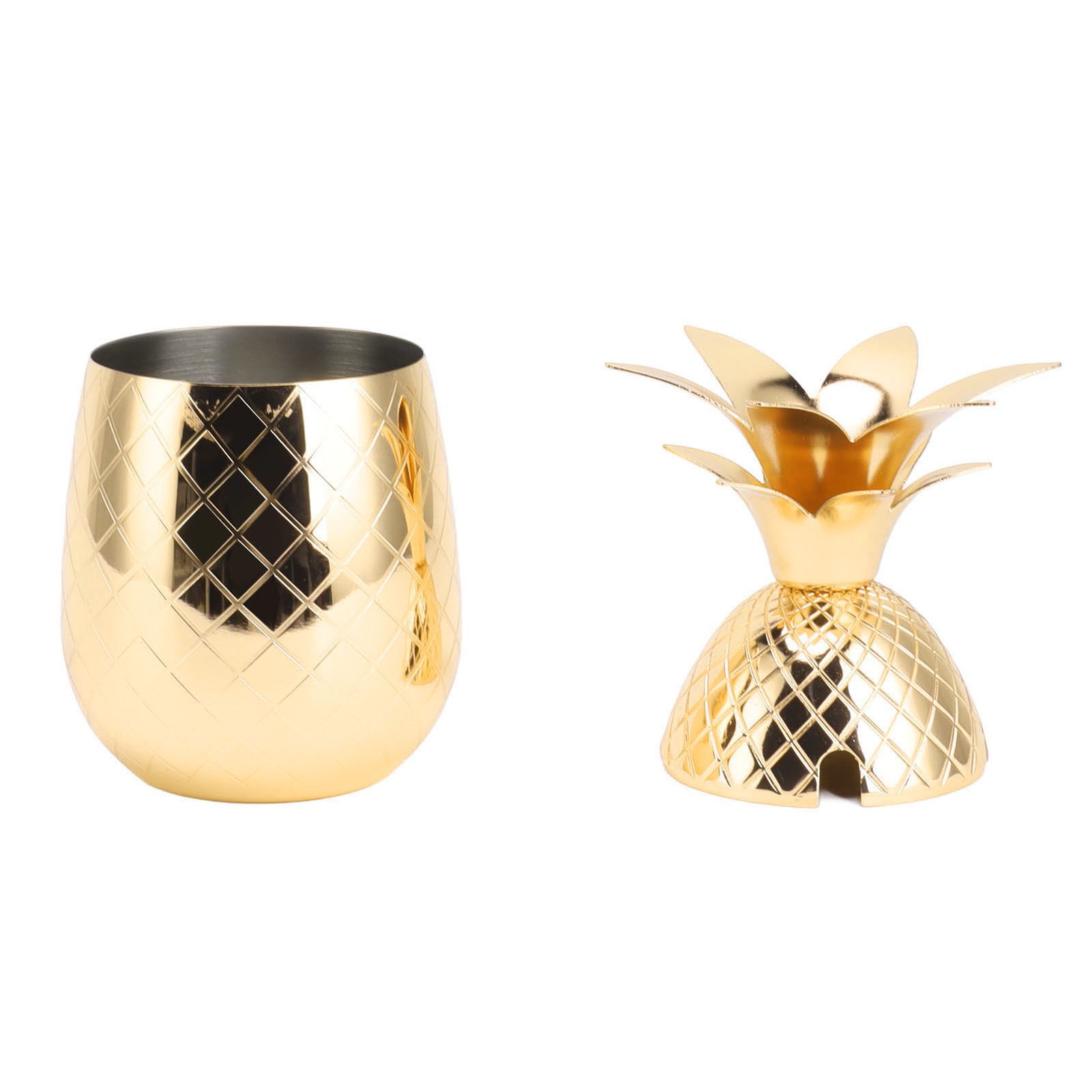 Cocktail Shaker Pineapple Shape Stainless Steel Polished Smooth Surface 500ml view 10