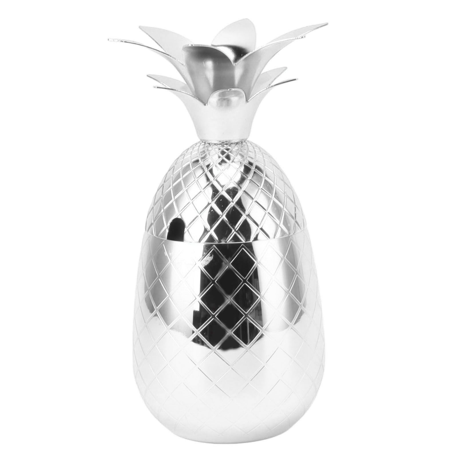 Cocktail Shaker Pineapple Shape Stainless Steel Polished Smooth Surface 500ml view 5
