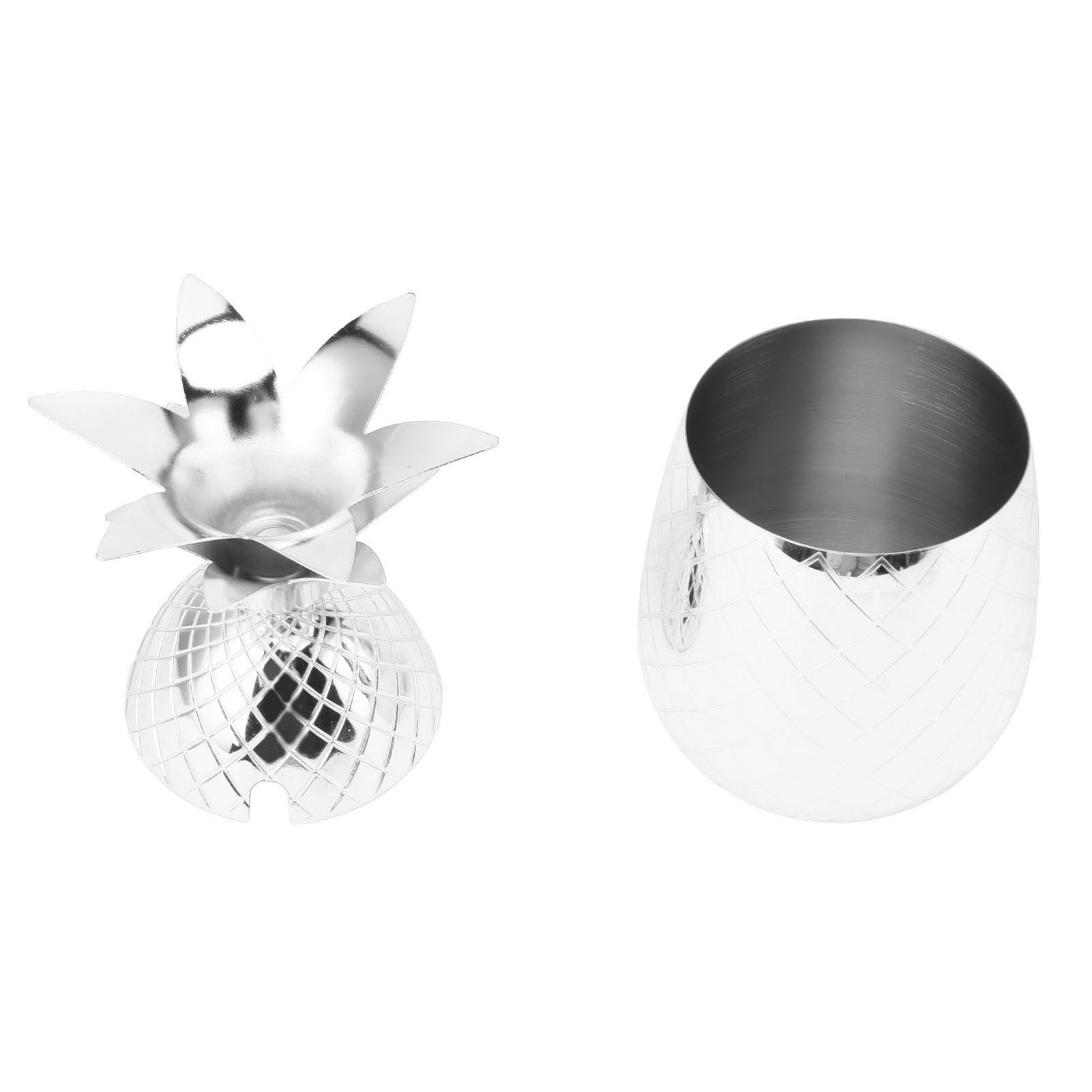 Cocktail Shaker Pineapple Shape Stainless Steel Polished Smooth Surface 500ml view 7