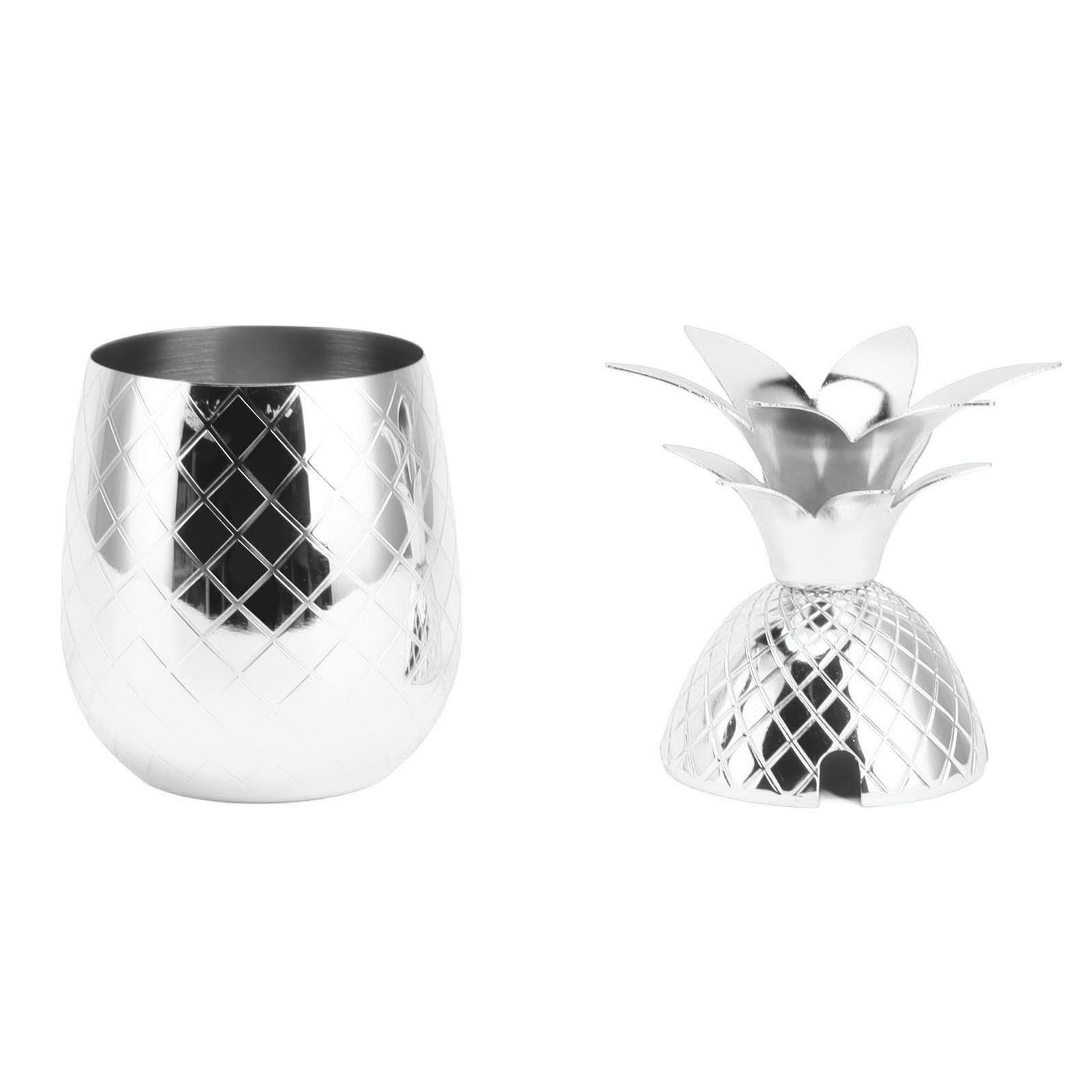 Cocktail Shaker Pineapple Shape Stainless Steel Polished Smooth Surface 500ml view 10