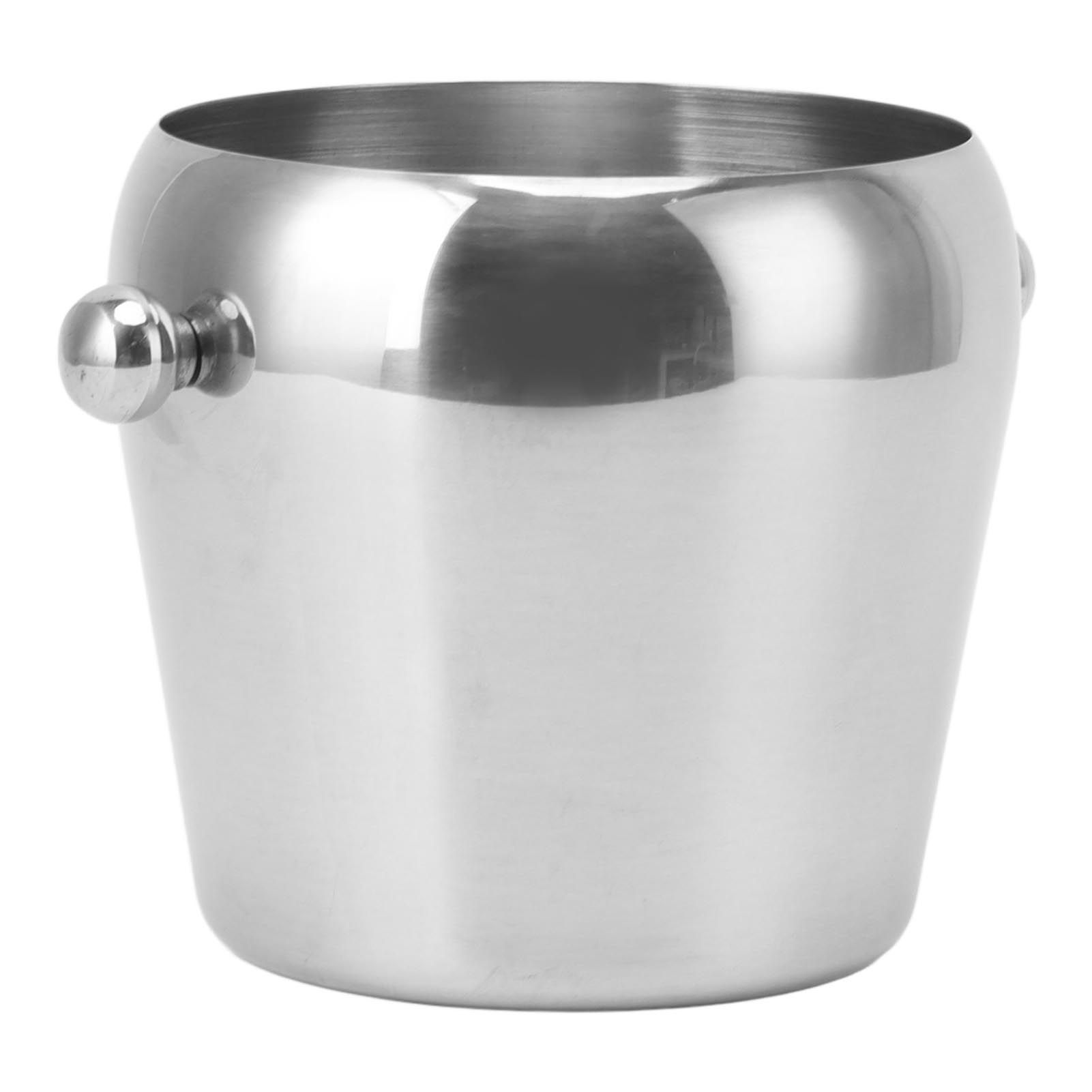 Stainless Steel Ice Bucket Champagne Ice Bucket Wine Chiller Bucket Beverage view 2
