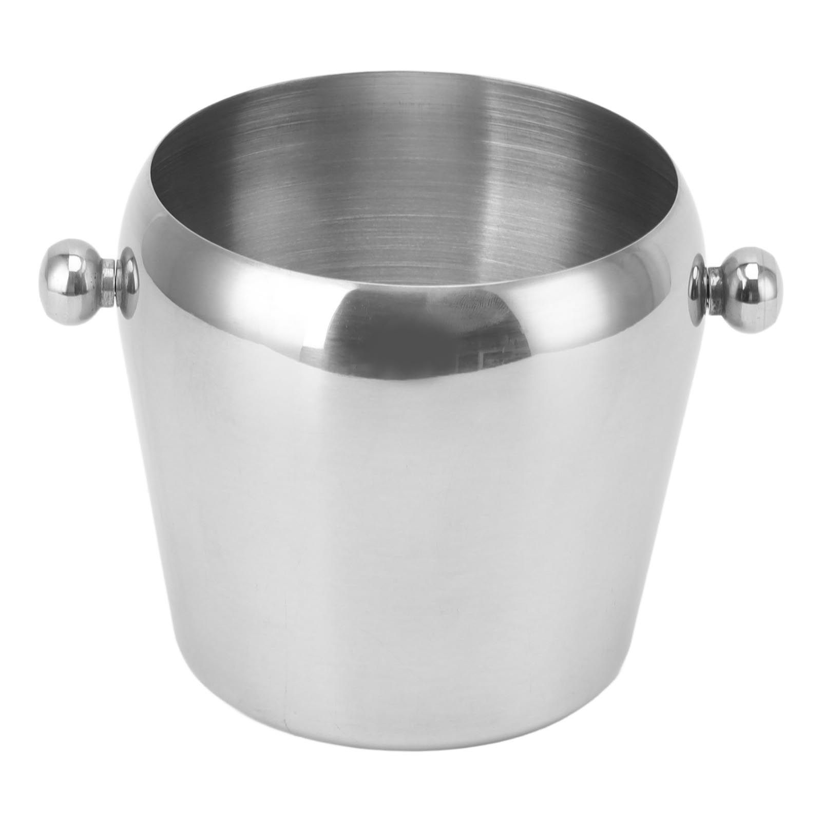Stainless Steel Ice Bucket Champagne Ice Bucket Wine Chiller Bucket Beverage view 3