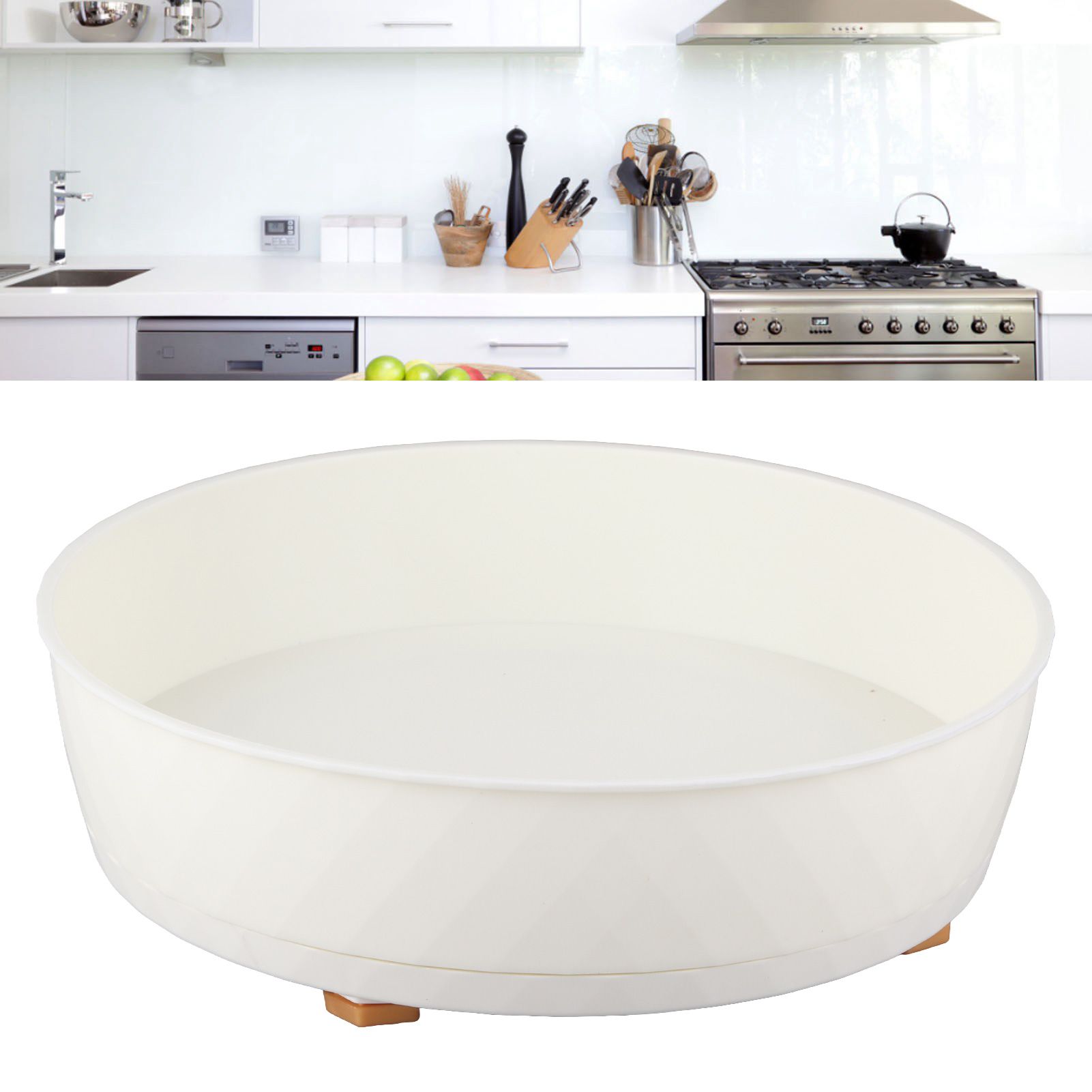 Kitchen Turntable Spin Round Tray 360 Degrees Rotating Non Skid view 12