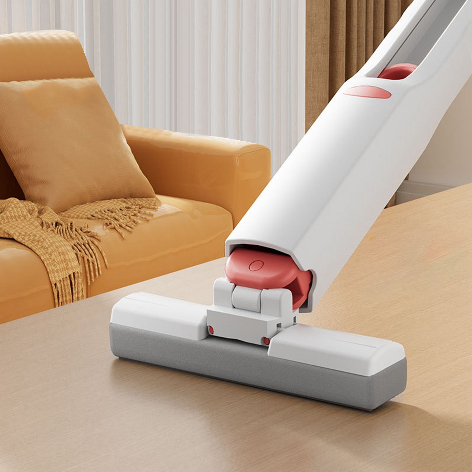 Mini Mop Rotating Strong Absorbent Hand Wash Free Self Squeeze Widely Used view 6