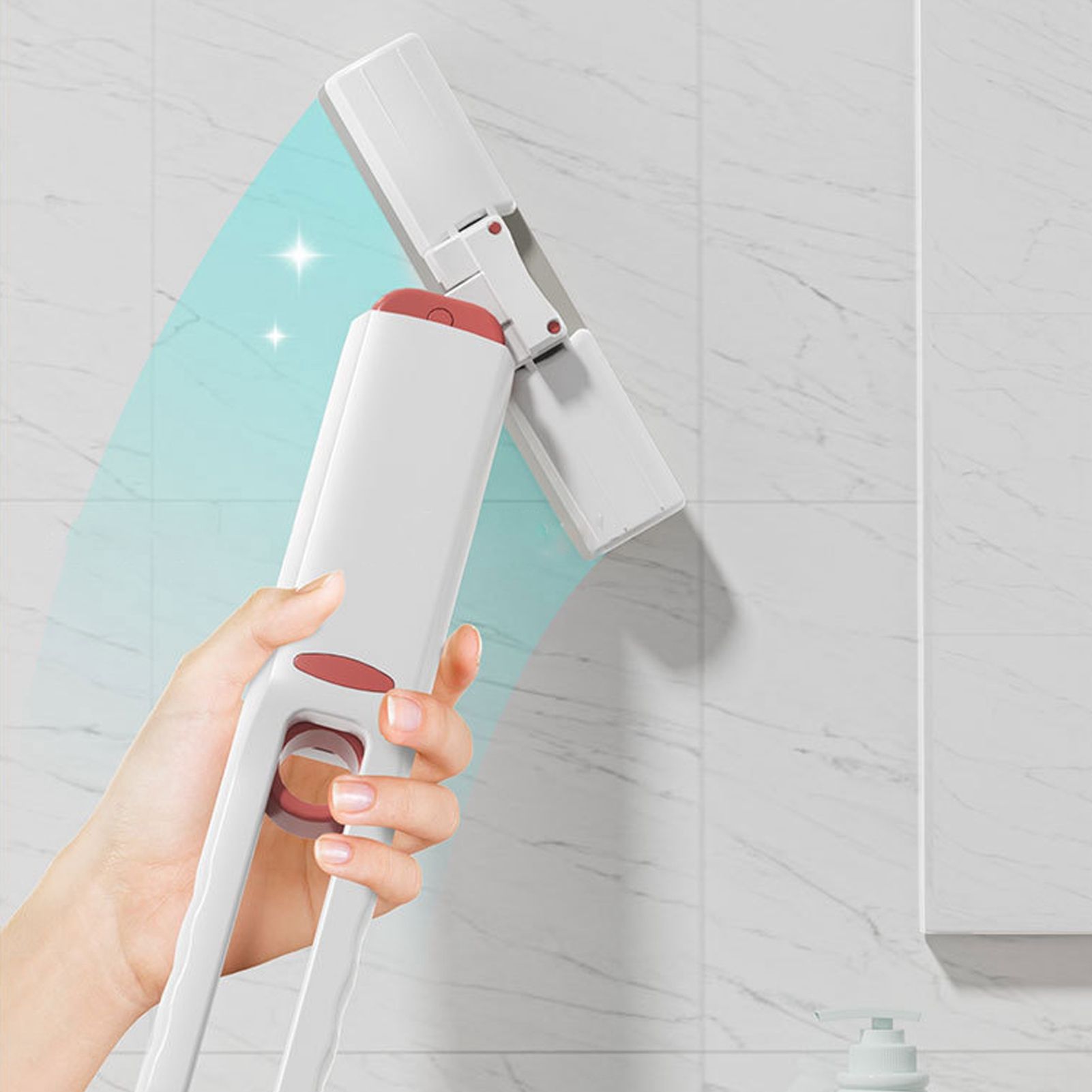 Mini Mop Rotating Strong Absorbent Hand Wash Free Self Squeeze Widely Used view 15