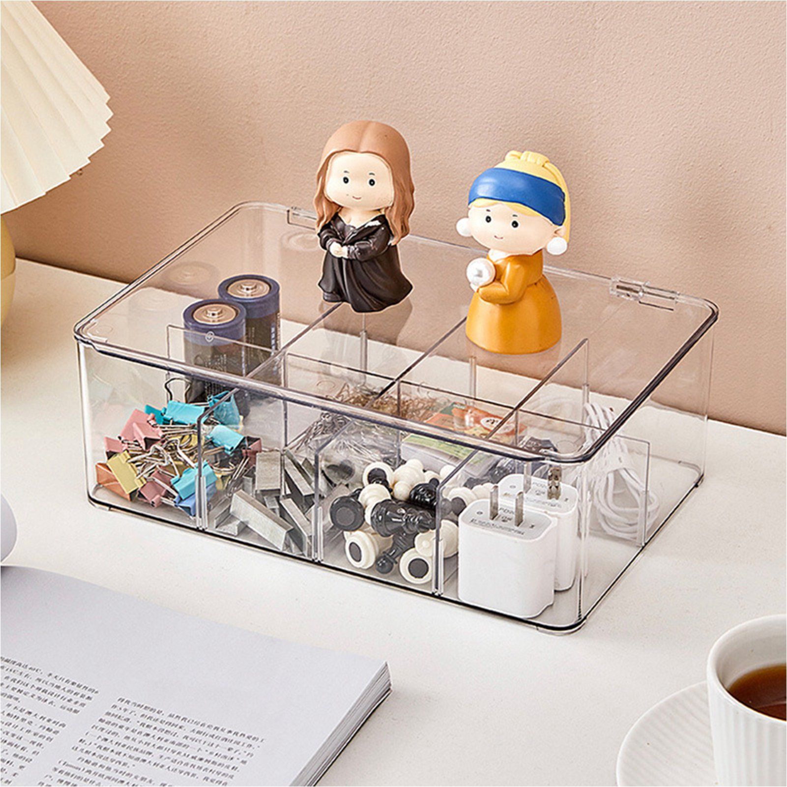 Coffee Condiment Organizer PET Detachable Transparency Baffle Tea Bag Packet view 6