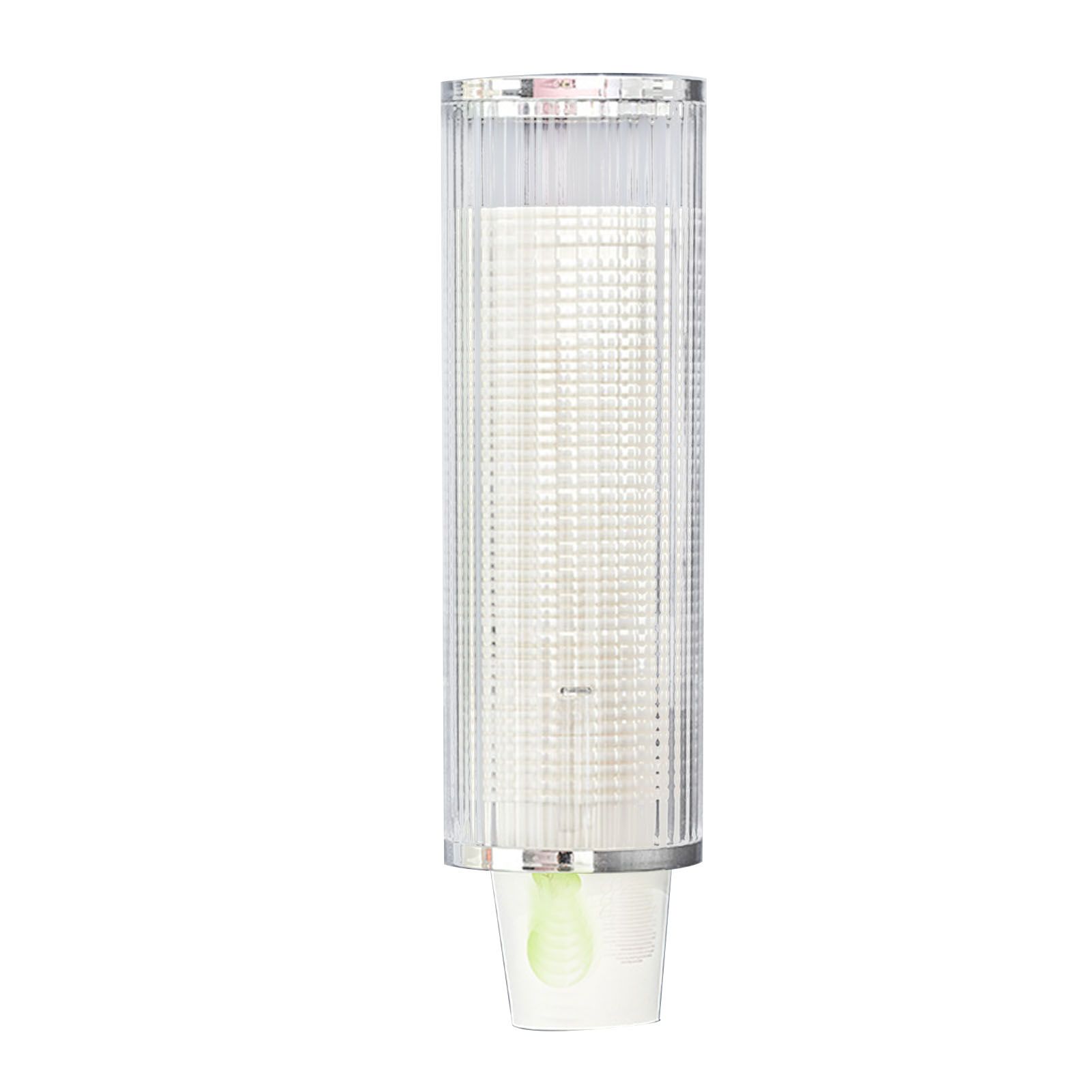 Plastic Disposable Paper Cups Dispenser Wall Mount Pull Type Water Cooler Cup