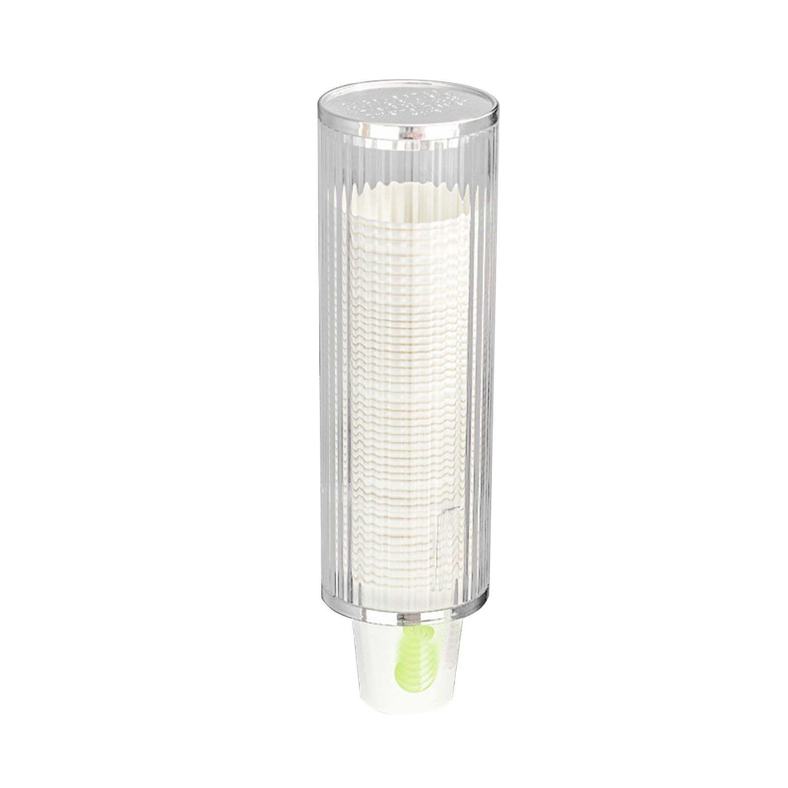 Plastic Disposable Paper Cups Dispenser Wall Mount Pull Type Water Cooler Cup view 2