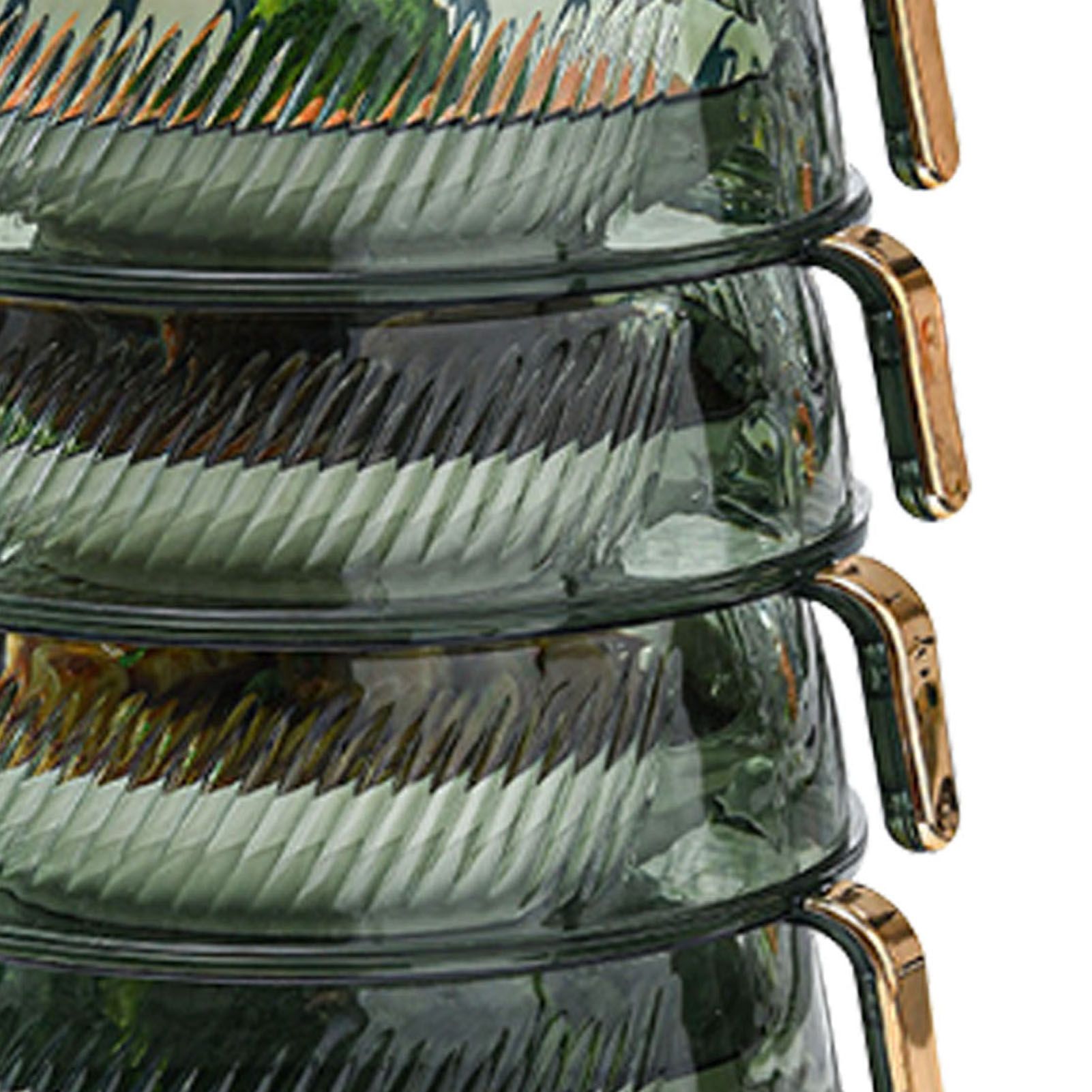 Transparent Green Insulated Food Cover Stackable Multilayer Dustproof Thermal view 8