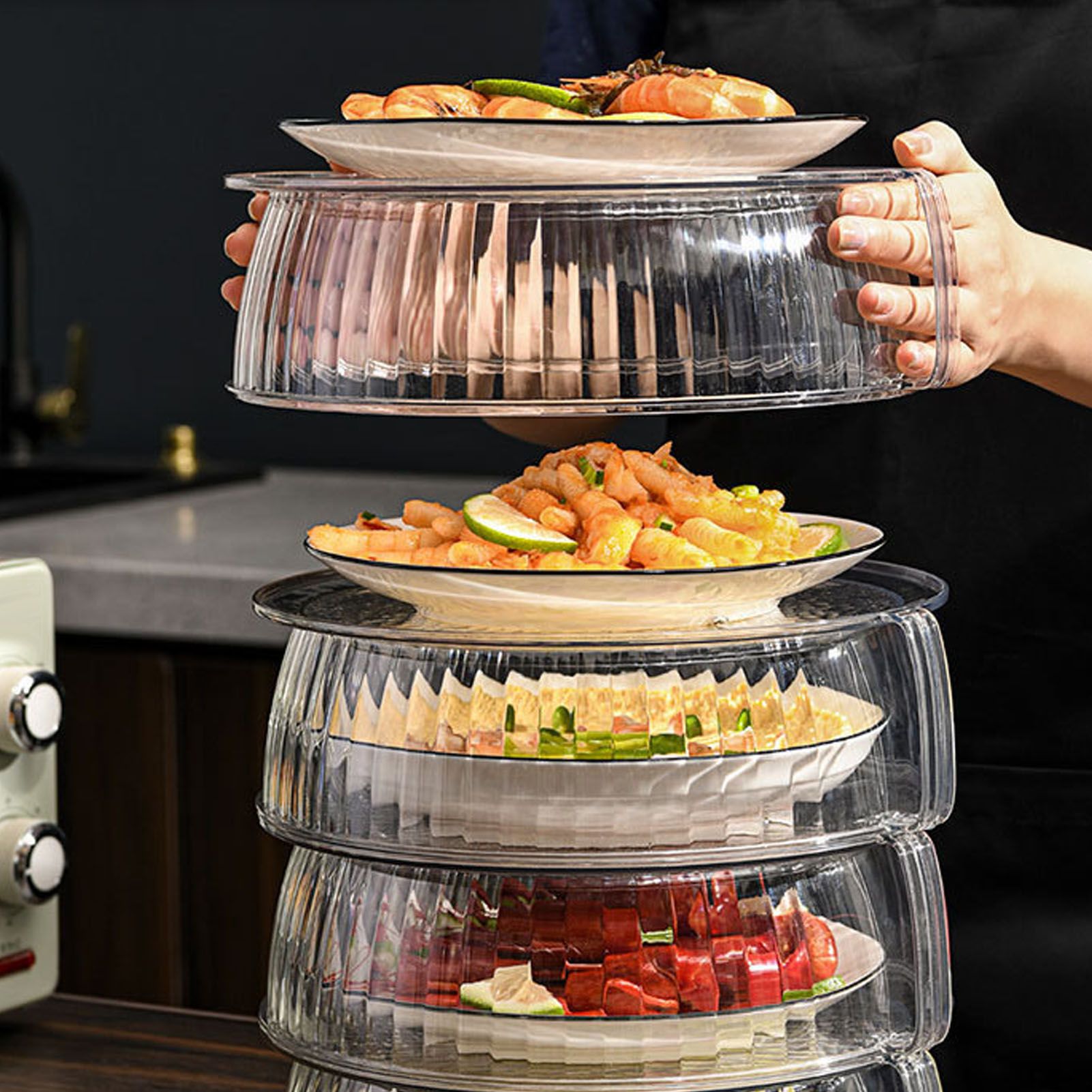 Multilayer Food Cover Multifunctional Transparent Food Cover Fresh Keeping view 14