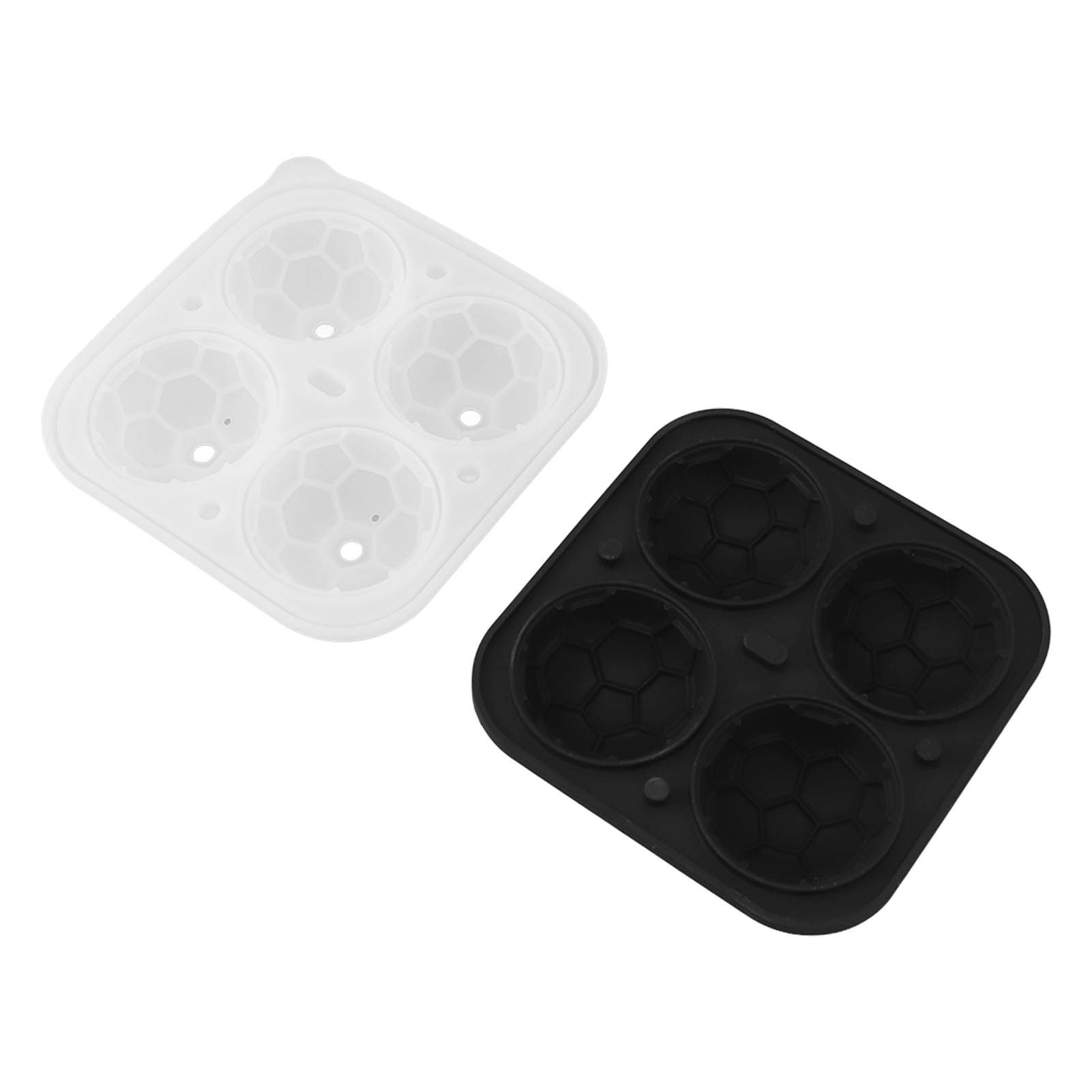 2Pcs Silicone Ice Cube Molds Fun Shapes Round Sphere Ball Mold for Whiskey view 2