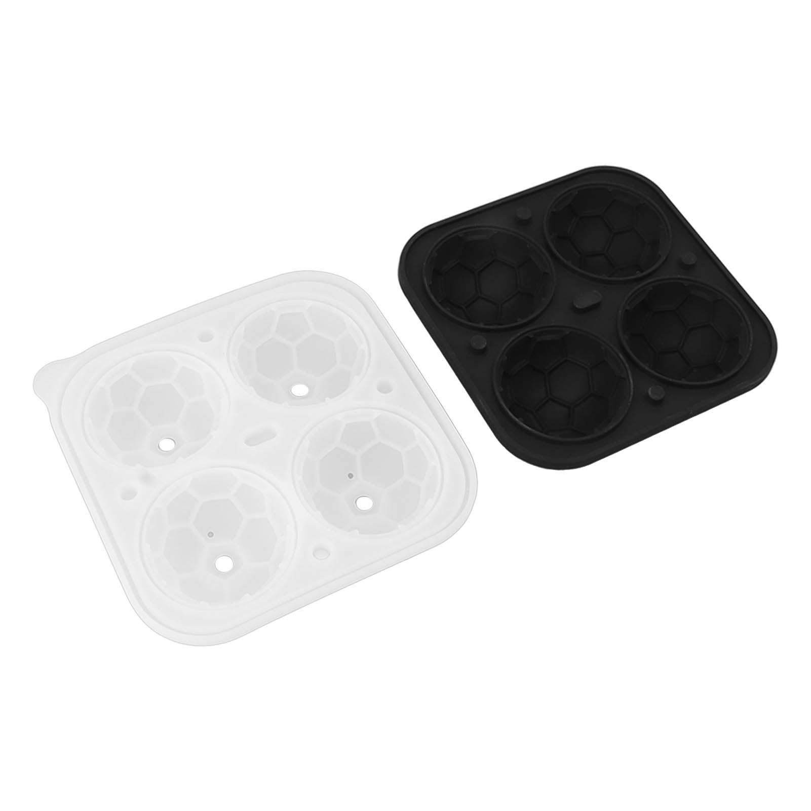 2Pcs Silicone Ice Cube Molds Fun Shapes Round Sphere Ball Mold for Whiskey view 3