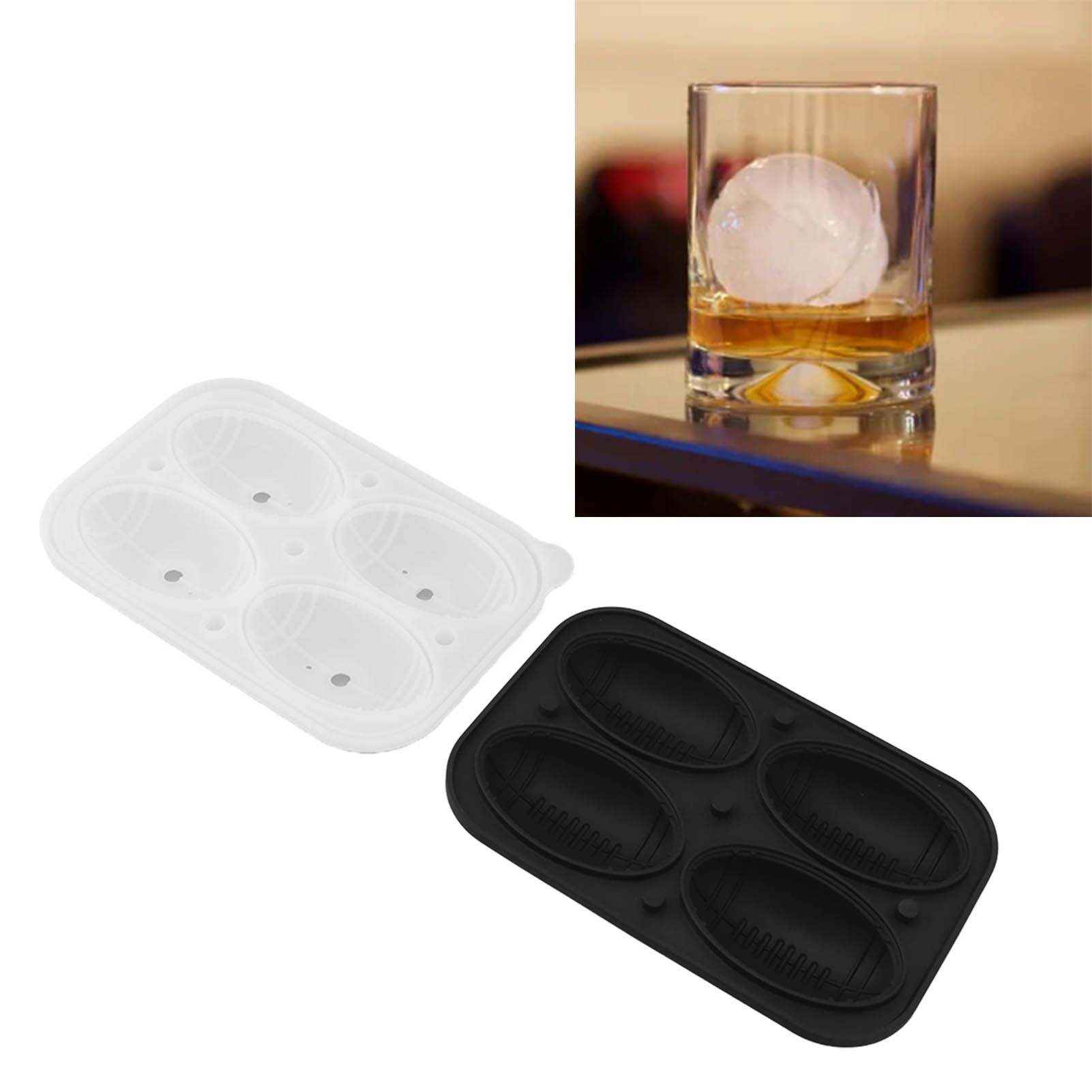 2Pcs Silicone Ice Cube Molds Fun Shapes Round Sphere Ball Mold for Whiskey view 11