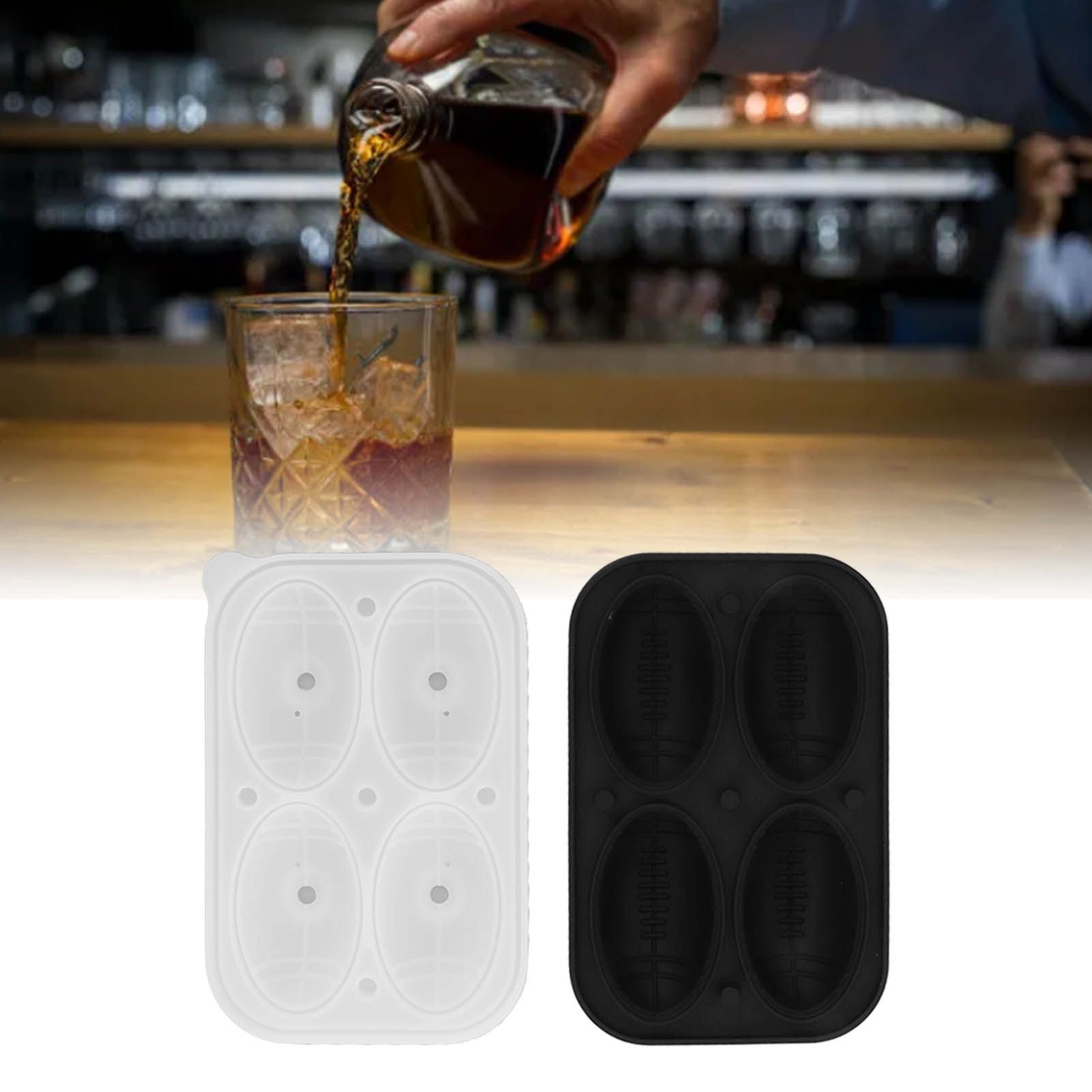 2Pcs Silicone Ice Cube Molds Fun Shapes Round Sphere Ball Mold for Whiskey view 12