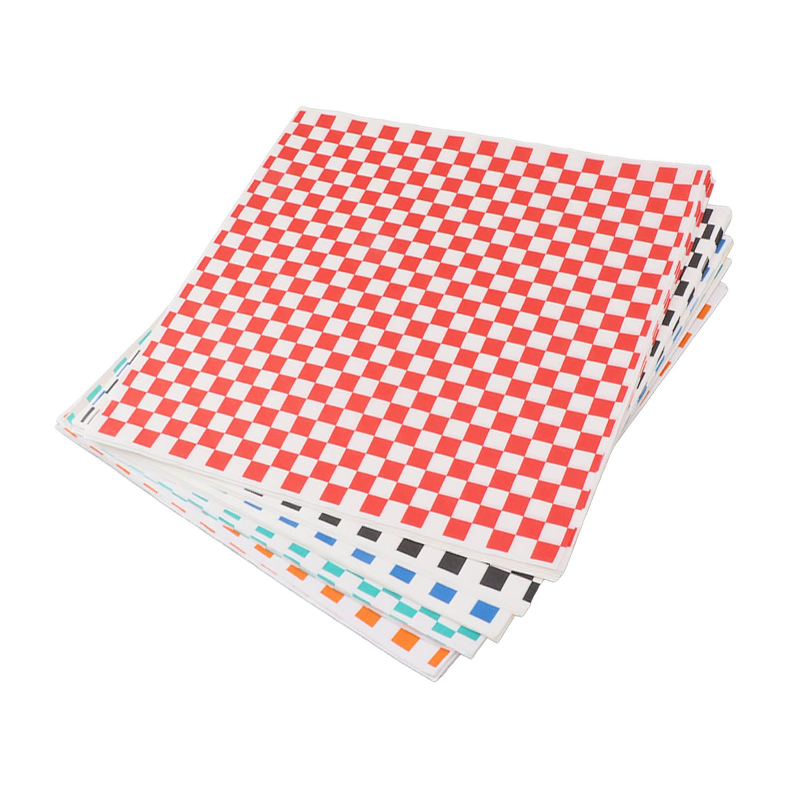 240 Sheets Checkered Dry Waxed Deli Paper Sheets Grease Resistant Food Basket view 8